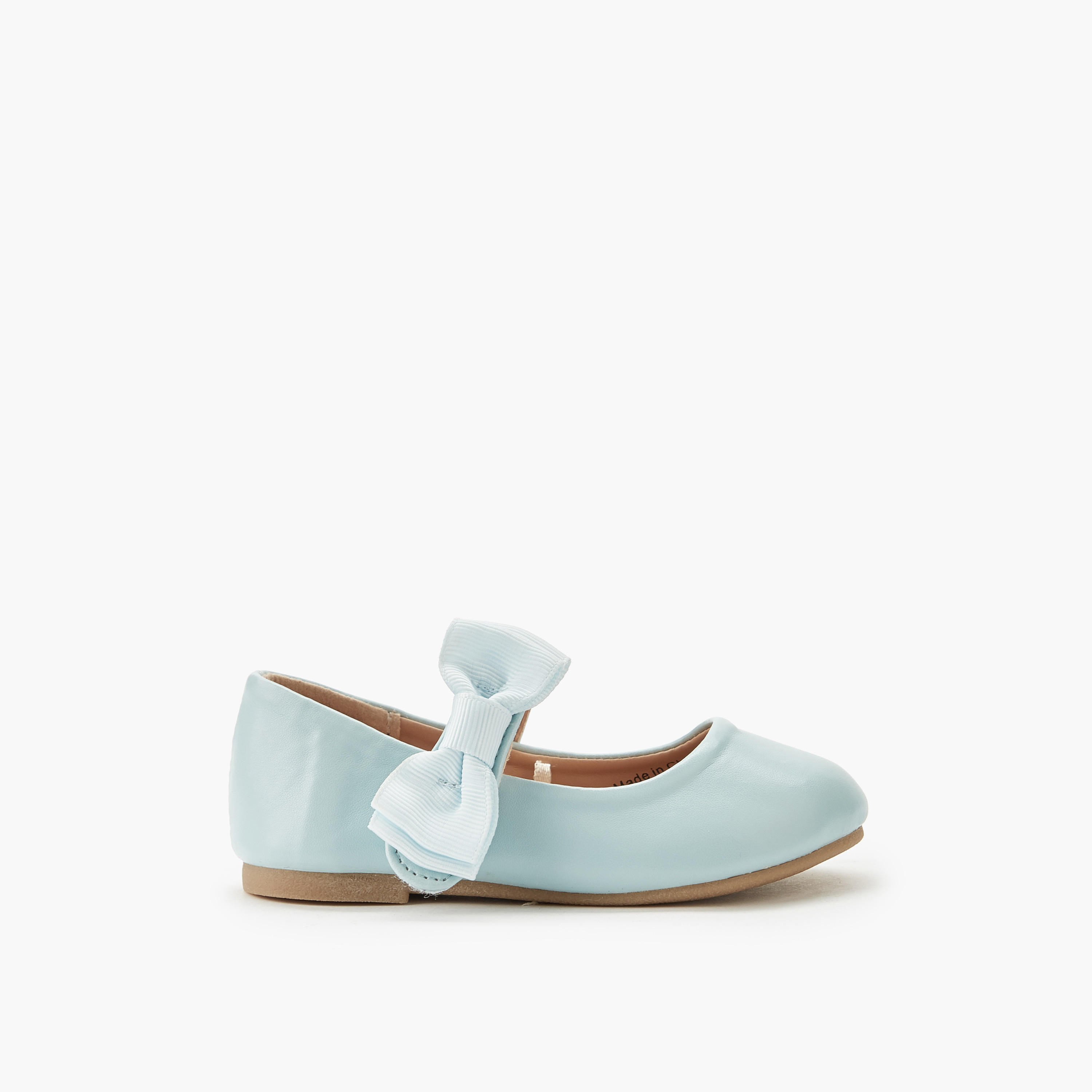 Flora Bella Girls Bow Detail Ballerina Shoes-girls-shoes-maryjanes-image-2