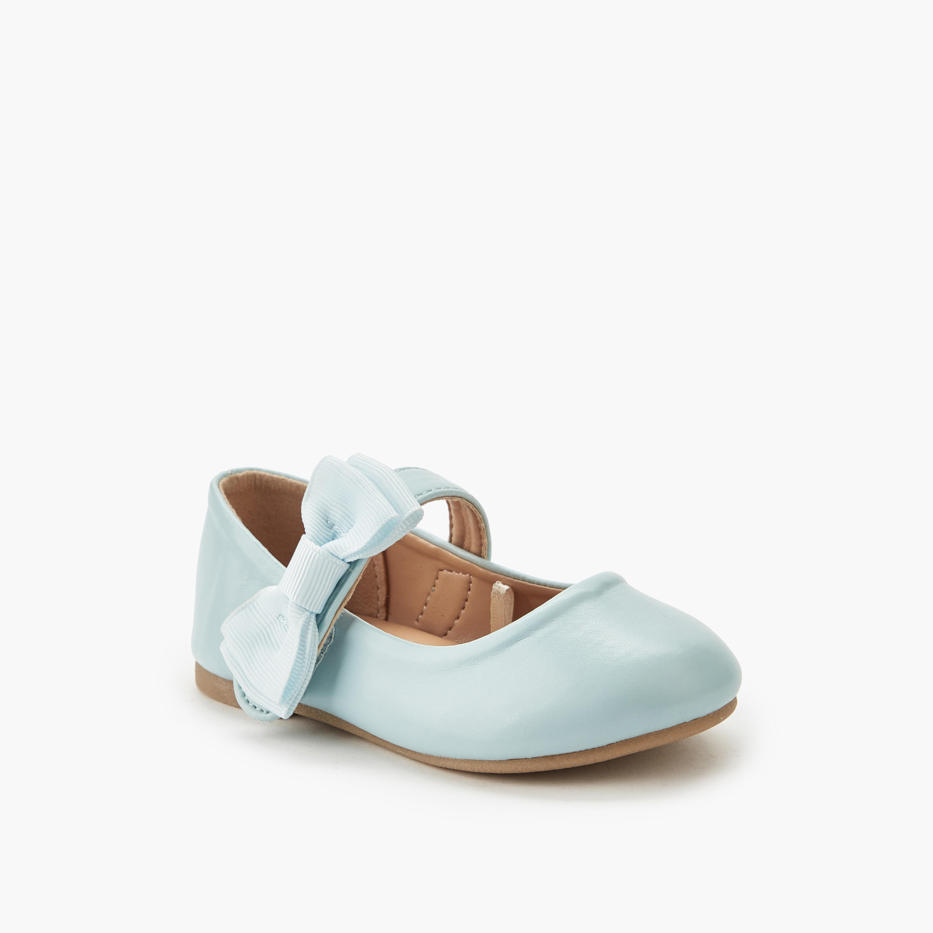 Flora Bella Girls Bow Detail Ballerina Shoes-girls-shoes-maryjanes-image-3