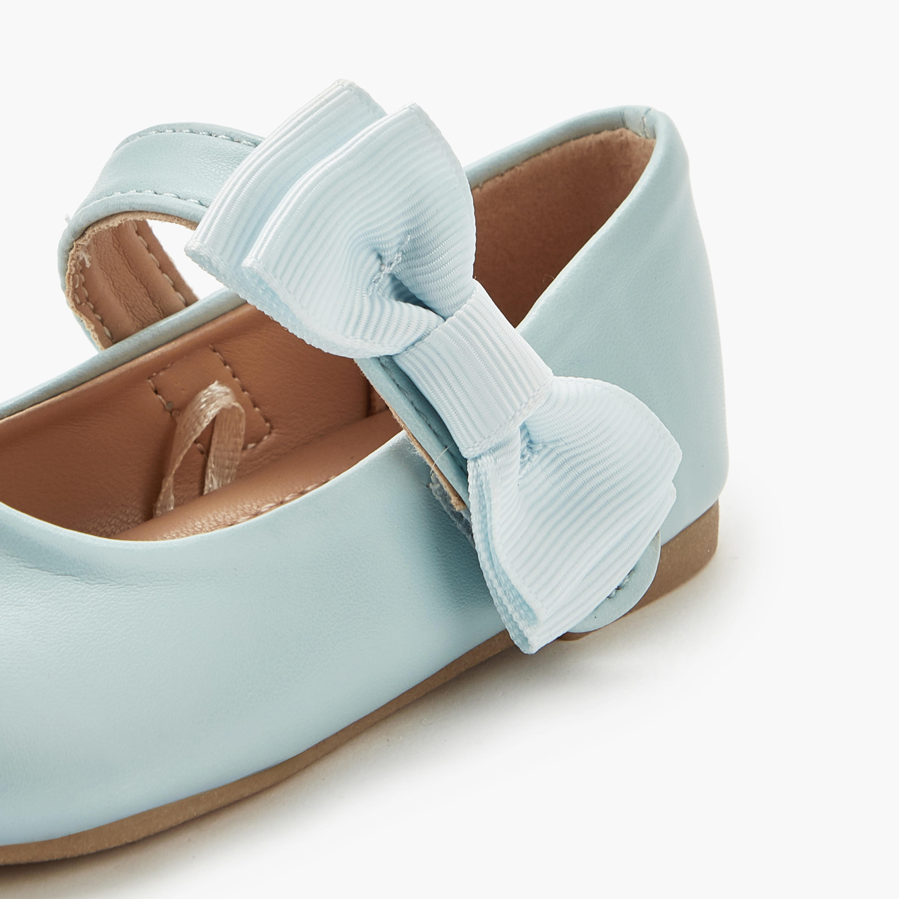 Flora Bella Girls Bow Detail Ballerina Shoes-girls-shoes-maryjanes-image-4