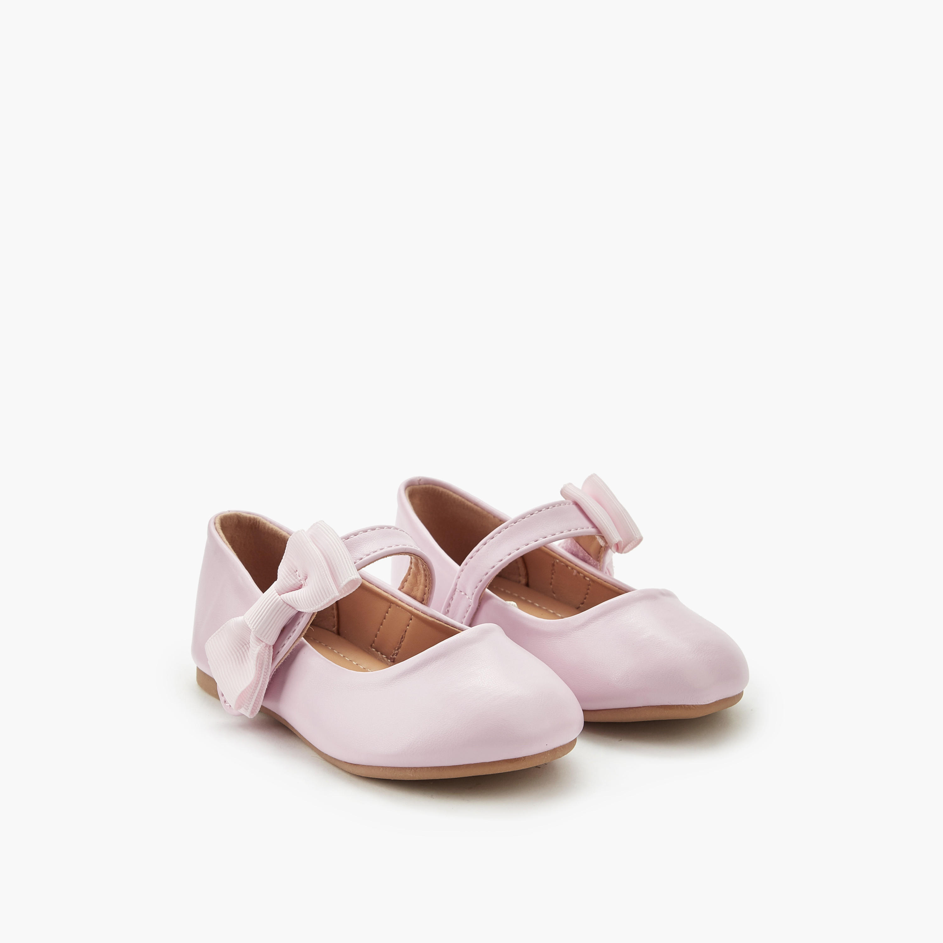 Flora Bella Girls Bow Detail Ballerina Shoes-girls-shoes-maryjanes-image-1