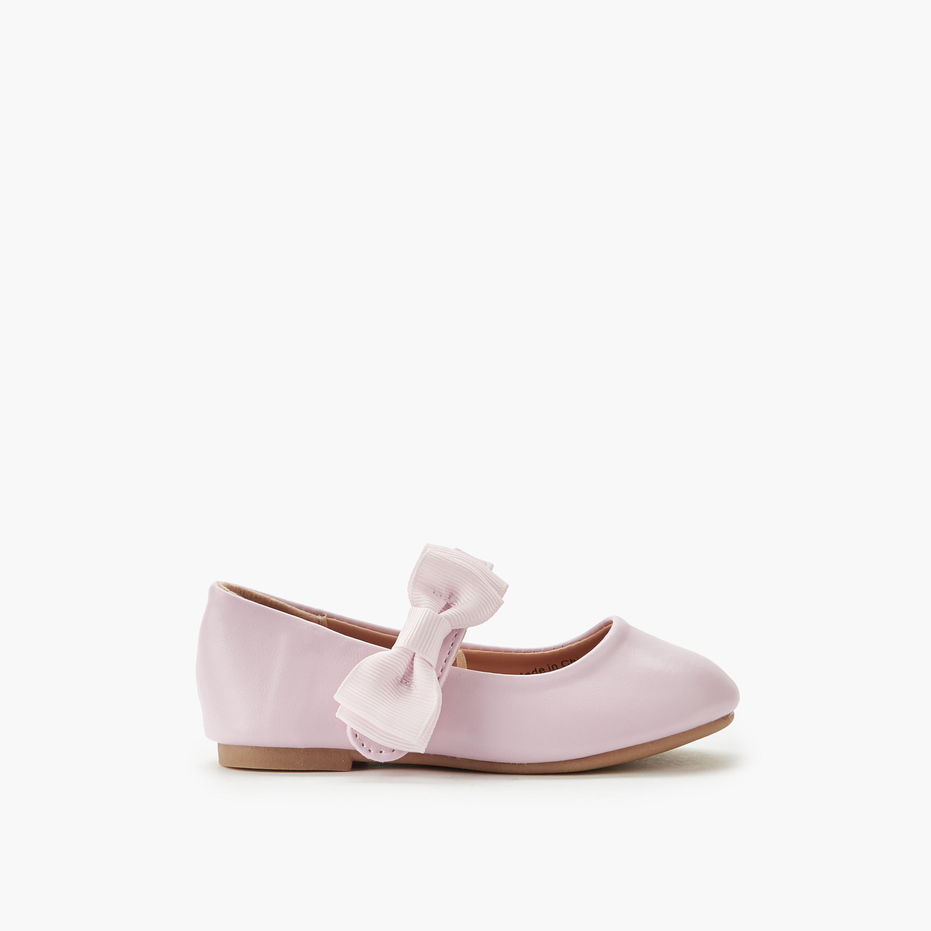 Flora Bella Girls Bow Detail Ballerina Shoes-girls-shoes-maryjanes-image-2