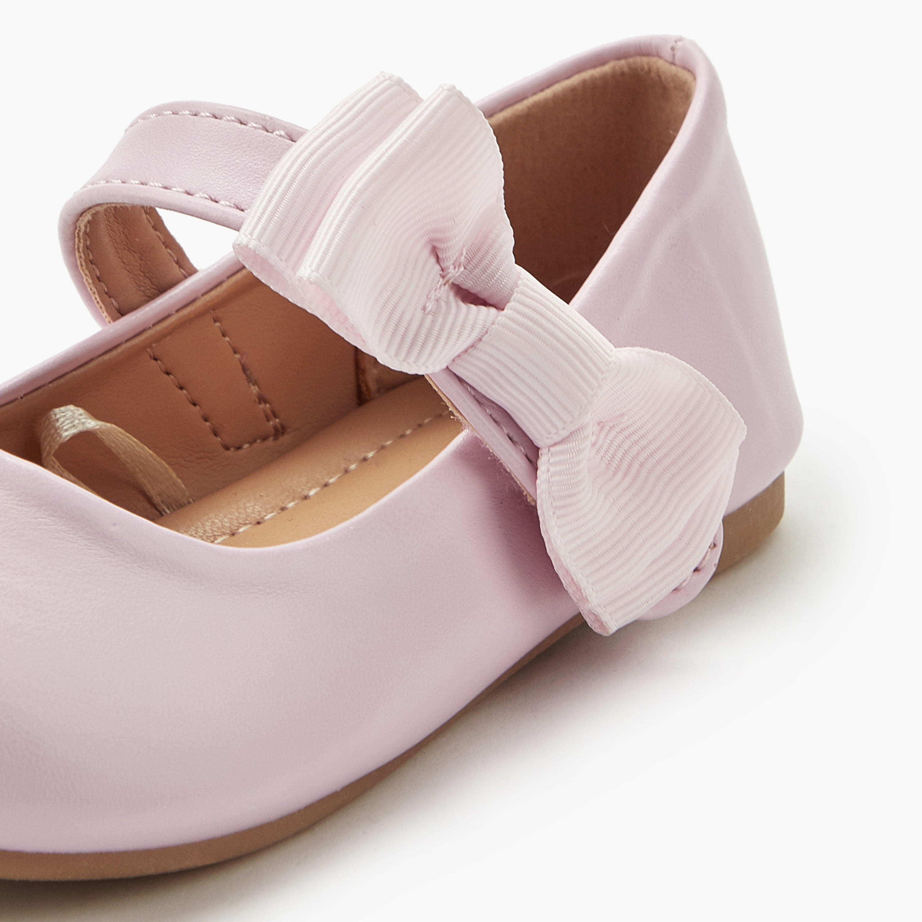 Flora Bella Girls Bow Detail Ballerina Shoes-girls-shoes-maryjanes-image-4