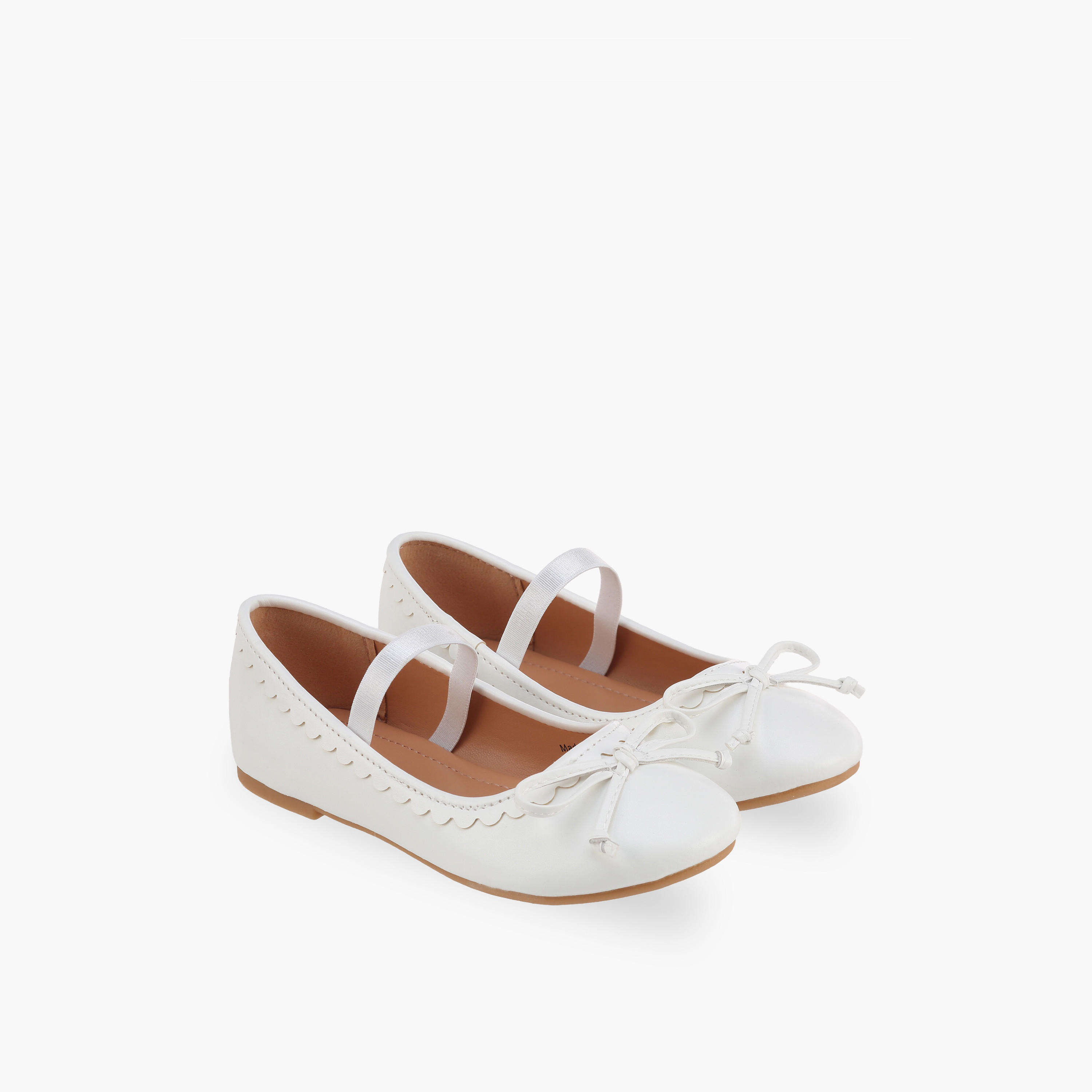 حذاء باليرينا بتفاصيل صدفية للبنات من فلورا بيلا-girls-shoes-ballerinas-image-1