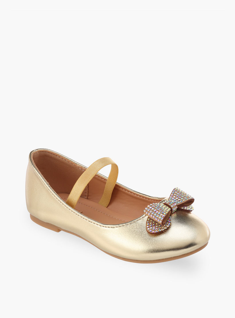 Flora Bella Girls Embellished Bow Accent Ballerina Shoes-girls-shoes-ballerinas-image-2