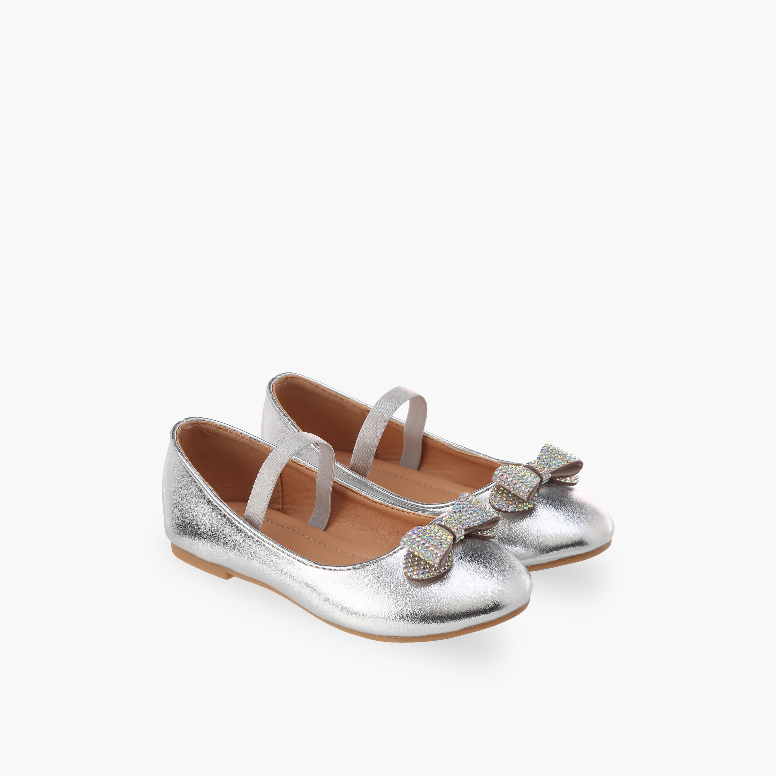 حذاء باليرينا مزين بفيونكة للبنات من فلورا بيلا-girls-shoes-ballerinas-image-1