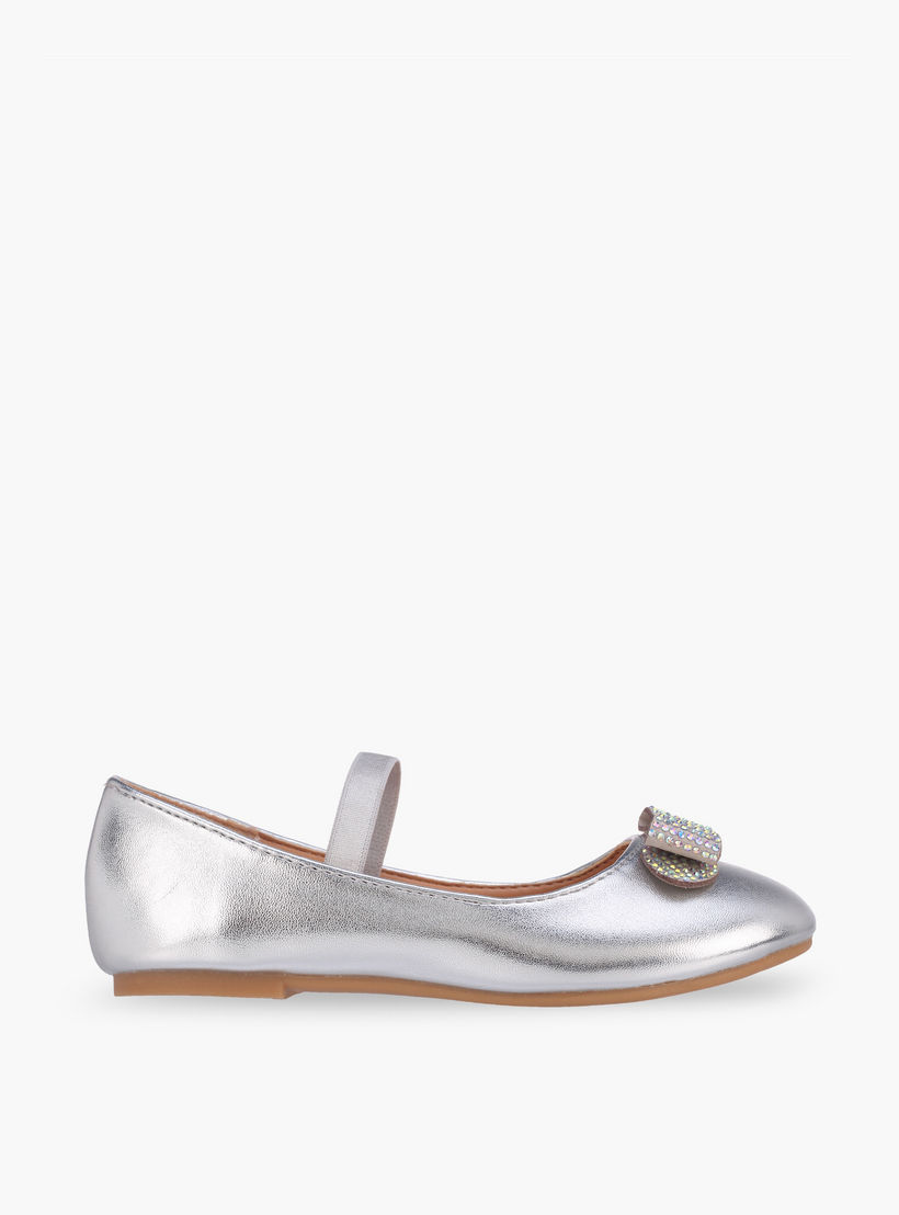 حذاء باليرينا مزين بفيونكة للبنات من فلورا بيلا-girls-shoes-ballerinas-image-3