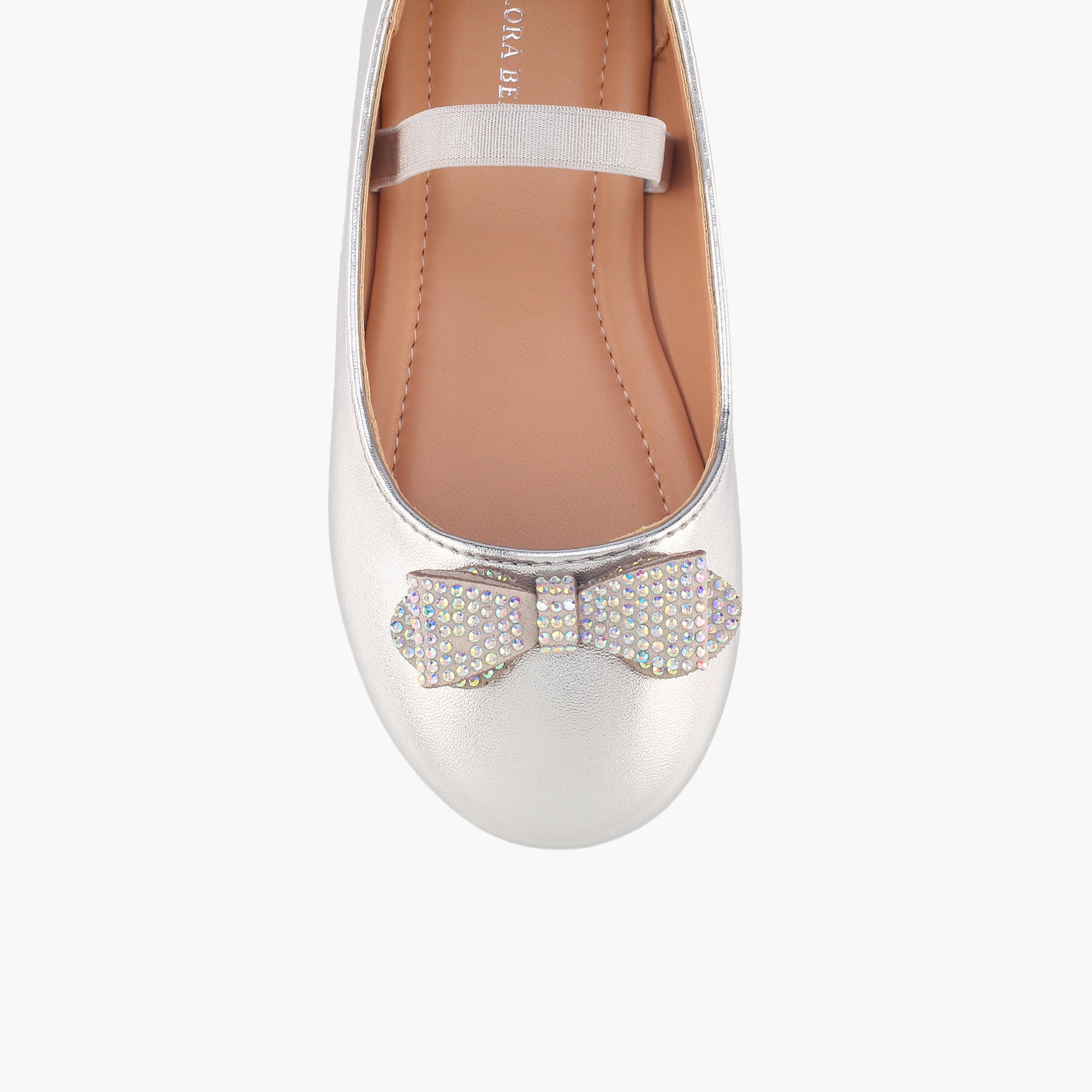 حذاء باليرينا مزين بفيونكة للبنات من فلورا بيلا-girls-shoes-ballerinas-image-4