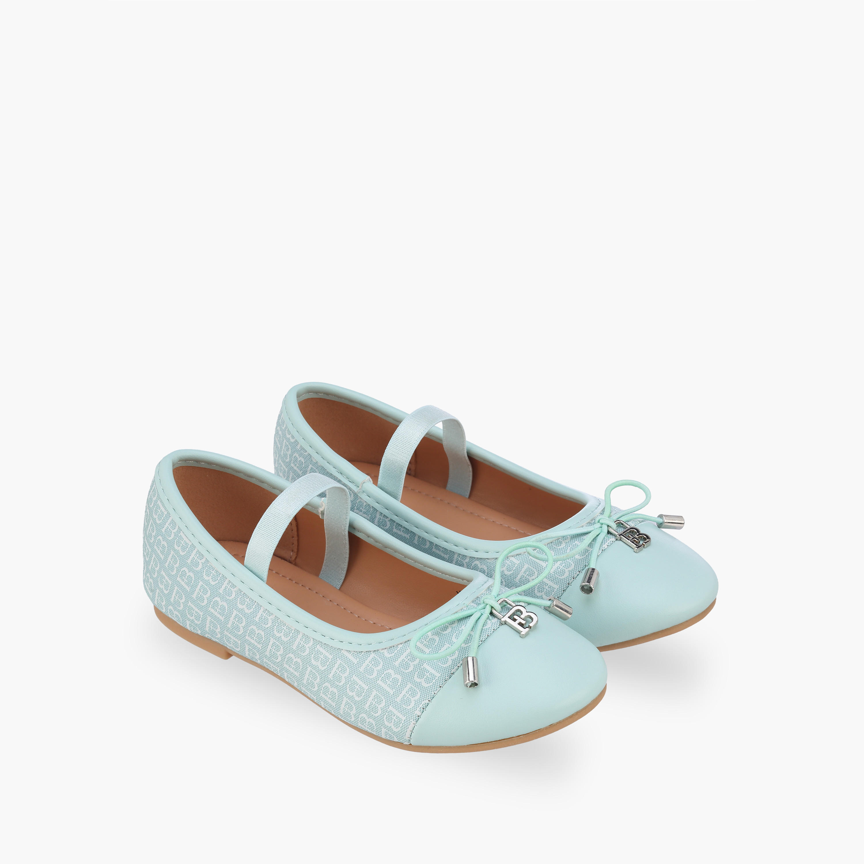 حذاء باليرينا بحزام مطاطي للبنات من فلورا بيلا-girls-shoes-ballerinas-image-1