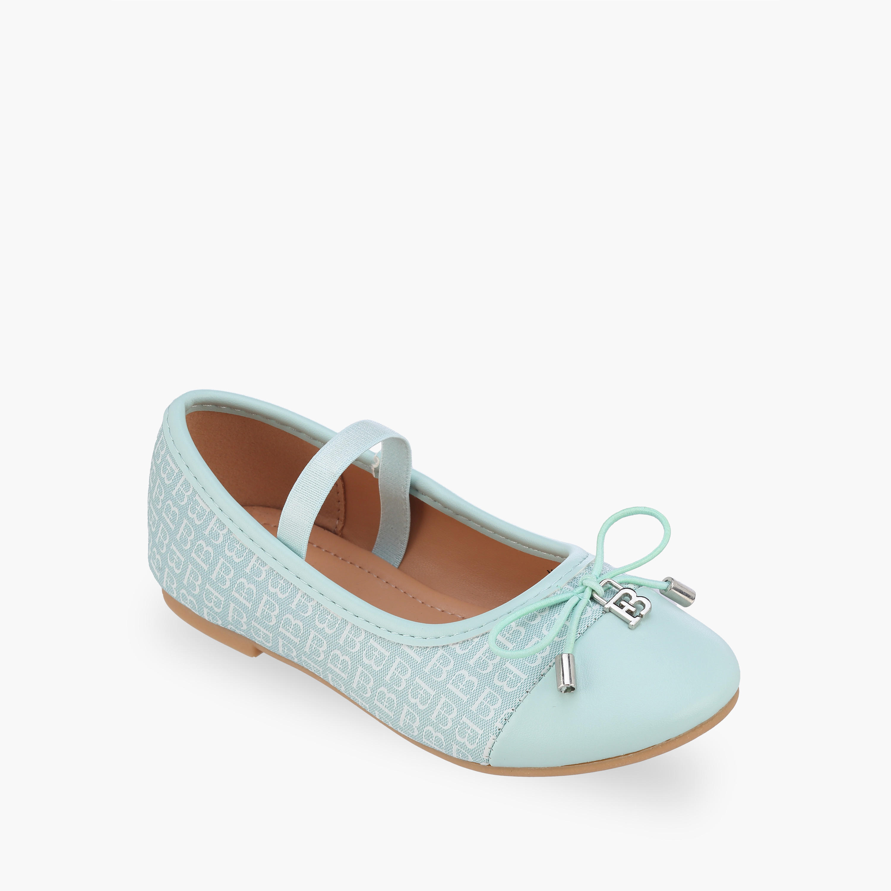 حذاء باليرينا بحزام مطاطي للبنات من فلورا بيلا-girls-shoes-ballerinas-image-2