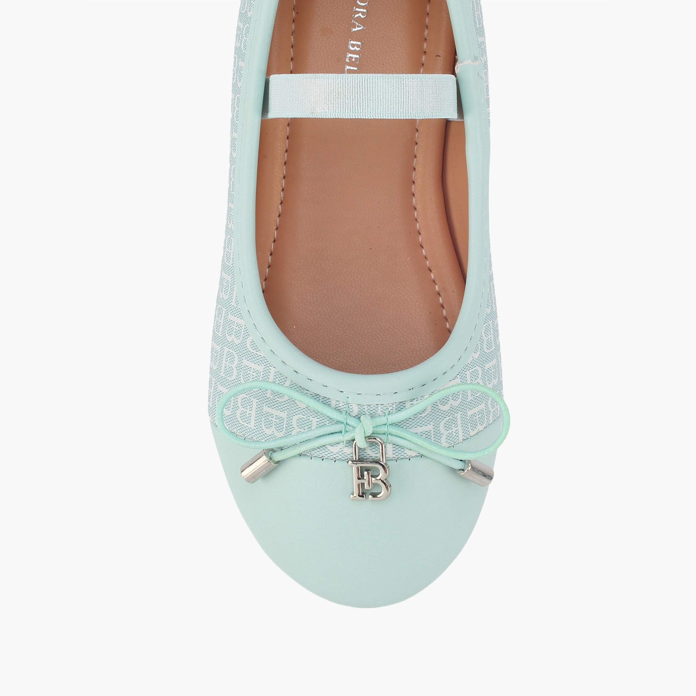 حذاء باليرينا بحزام مطاطي للبنات من فلورا بيلا-girls-shoes-ballerinas-image-4