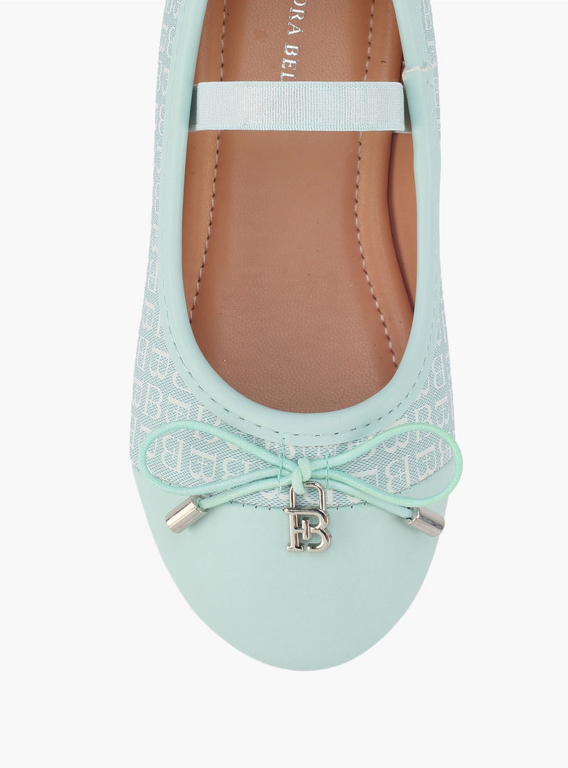 حذاء باليرينا بحزام مطاطي للبنات من فلورا بيلا-girls-shoes-ballerinas-image-4