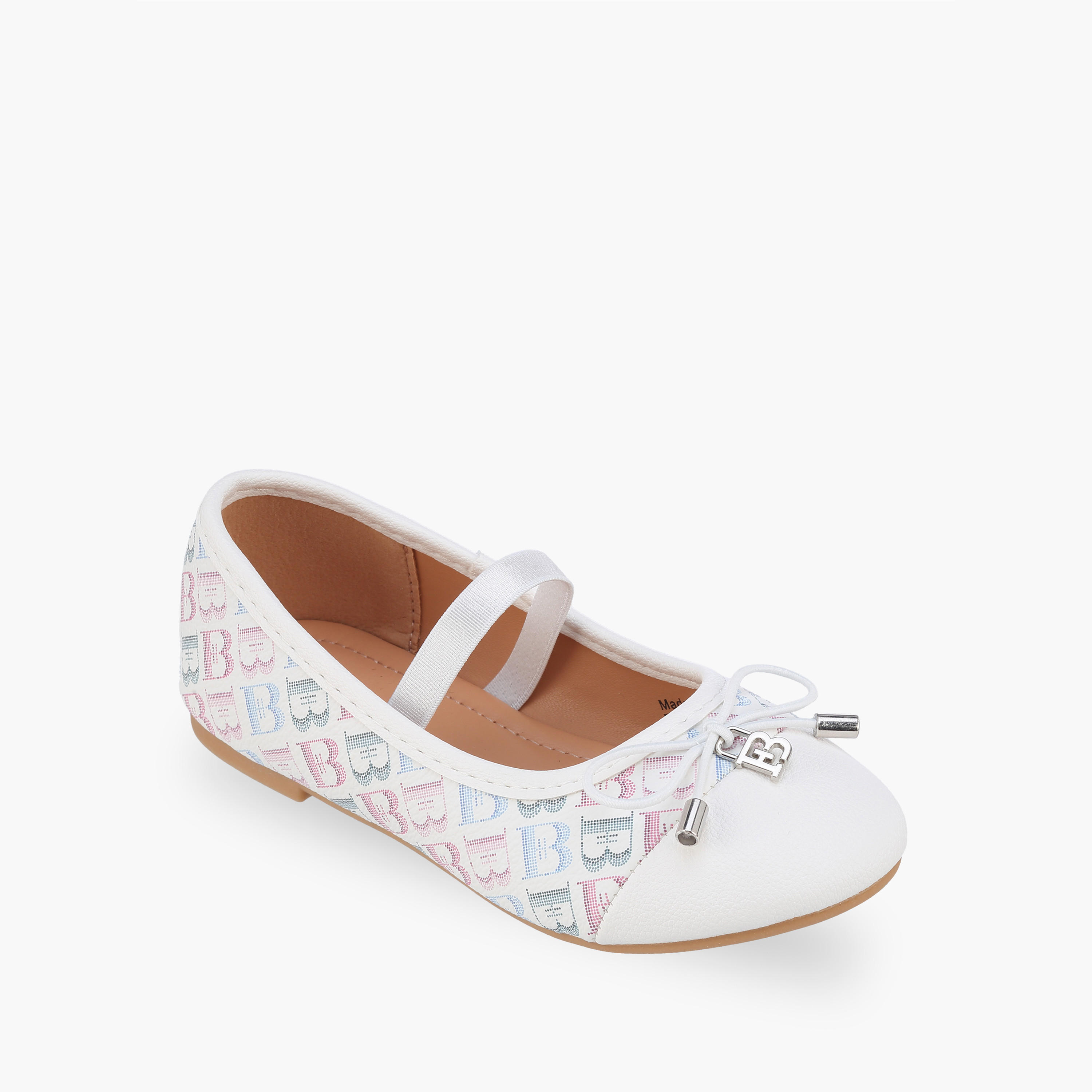 حذاء باليرينا بحزام مطاطي للبنات من فلورا بيلا-girls-shoes-ballerinas-image-2
