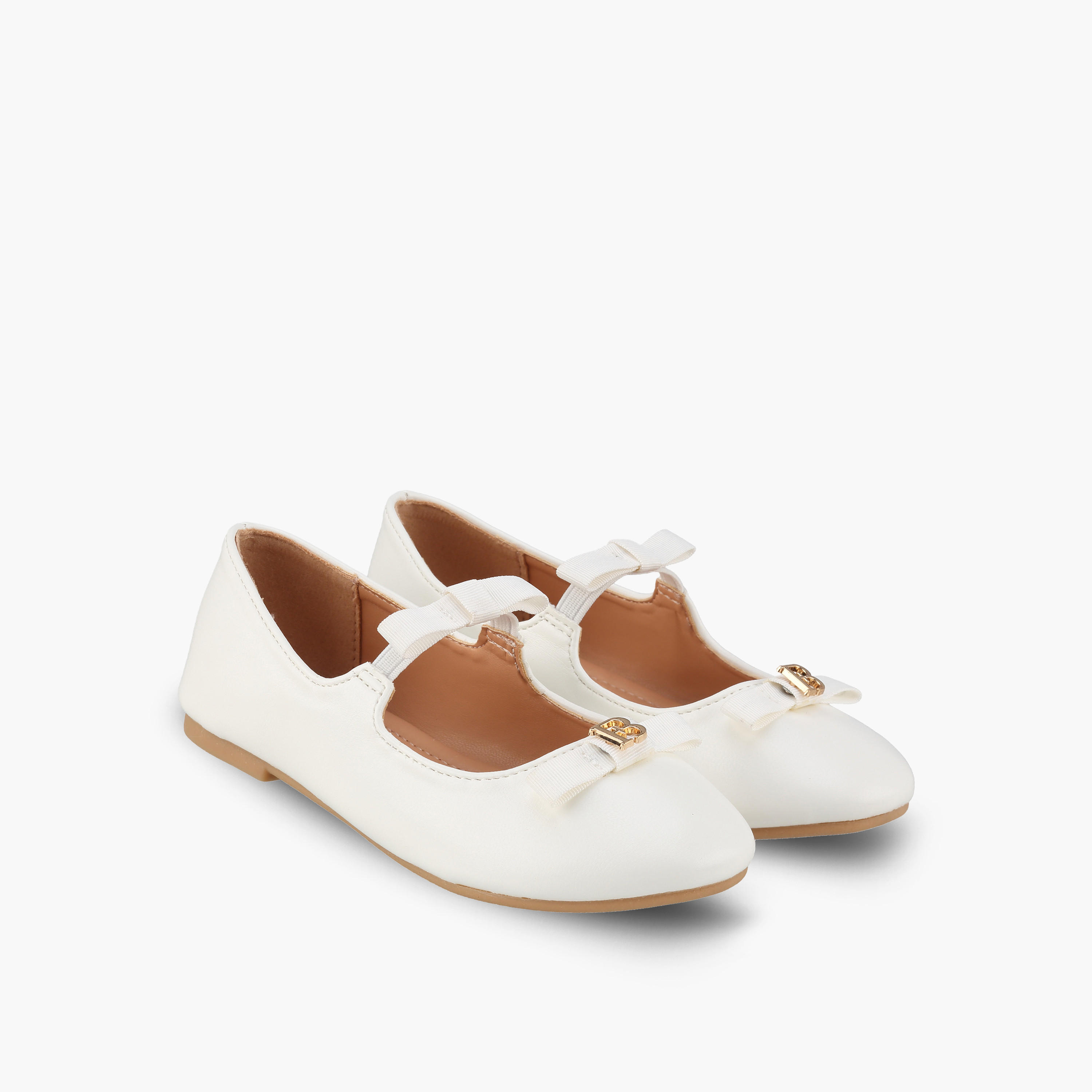 حذاء باليرينا للفتيات بتفاصيل فيونكة من فلورا بيلا-girls-shoes-ballerinas-image-1