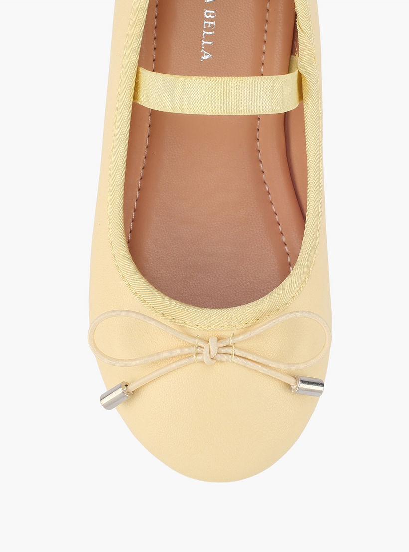 حذاء باليرينا بحزام مطاطي للبنات من فلورا بيلا-girls-shoes-ballerinas-image-4