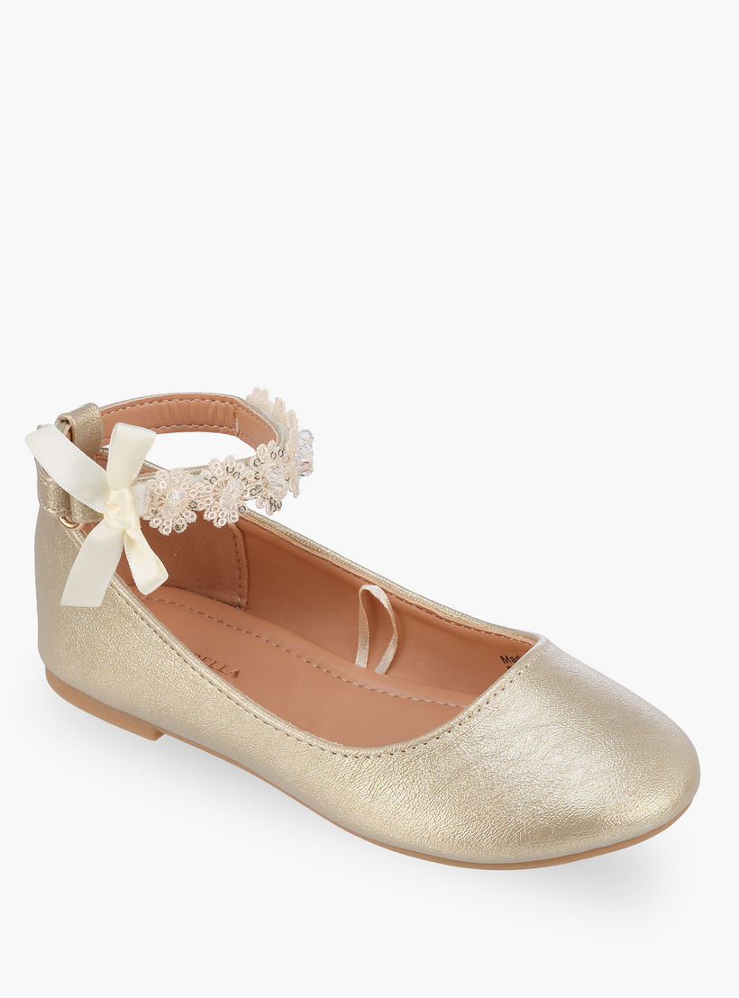 حذاء باليرينا بشريط إغلاق لاصق للبنات من فلورا بيلا-girls-shoes-ballerinas-image-2