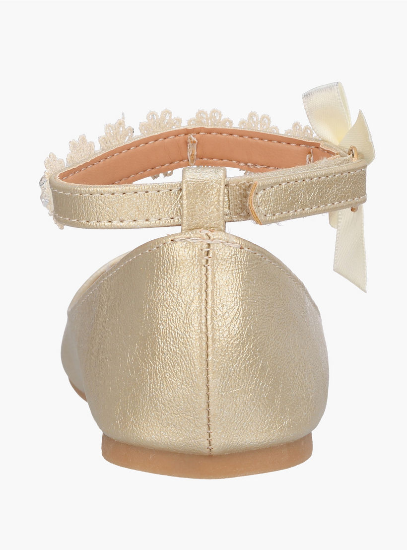حذاء باليرينا بشريط إغلاق لاصق للبنات من فلورا بيلا-girls-shoes-ballerinas-image-5