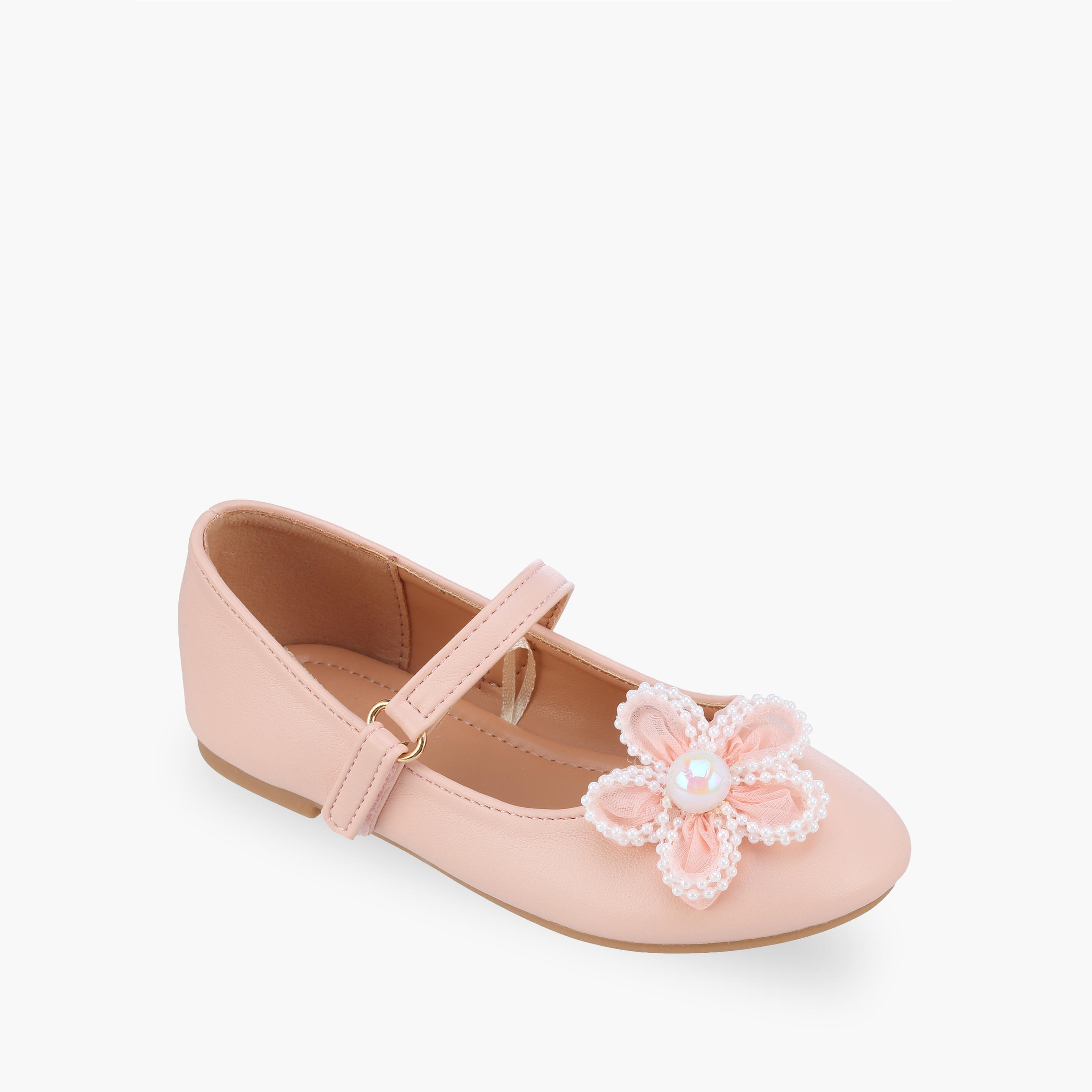 حذاء ماري جين بشريط إغلاق لاصق للبنات من فلورا بيلا-girls-shoes-maryjanes-image-2