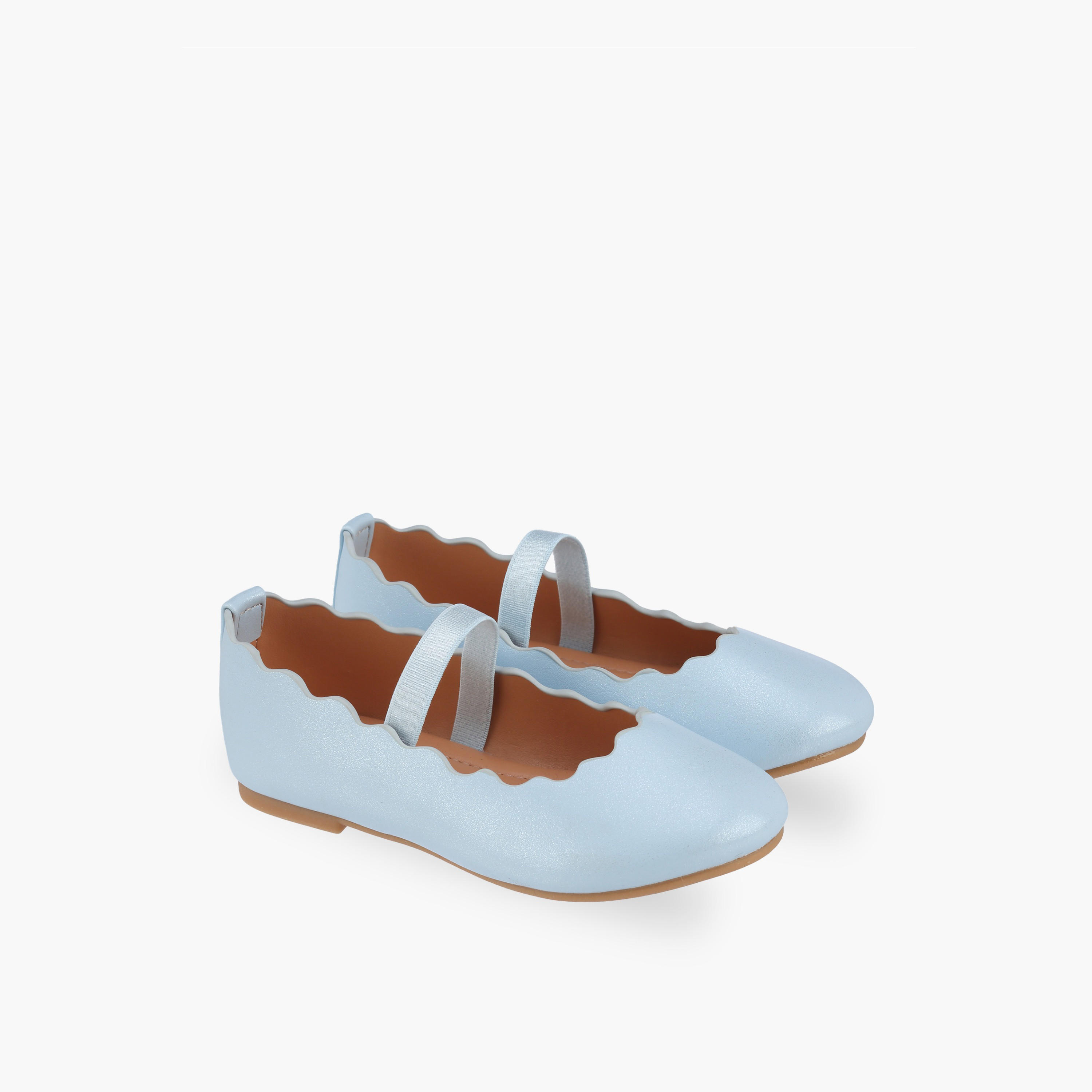 حذاء باليرينا بحزام مطاطي للبنات من فلورا بيلا-girls-shoes-ballerinas-image-1