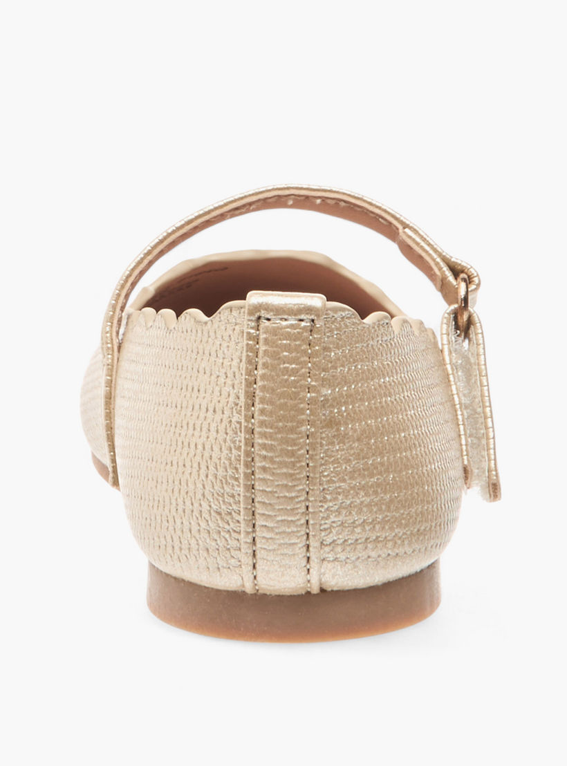 Juniors Scallop Detail Ballerina Shoes with Hook and Loop Closure-girls-shoes-maryjanes-image-6