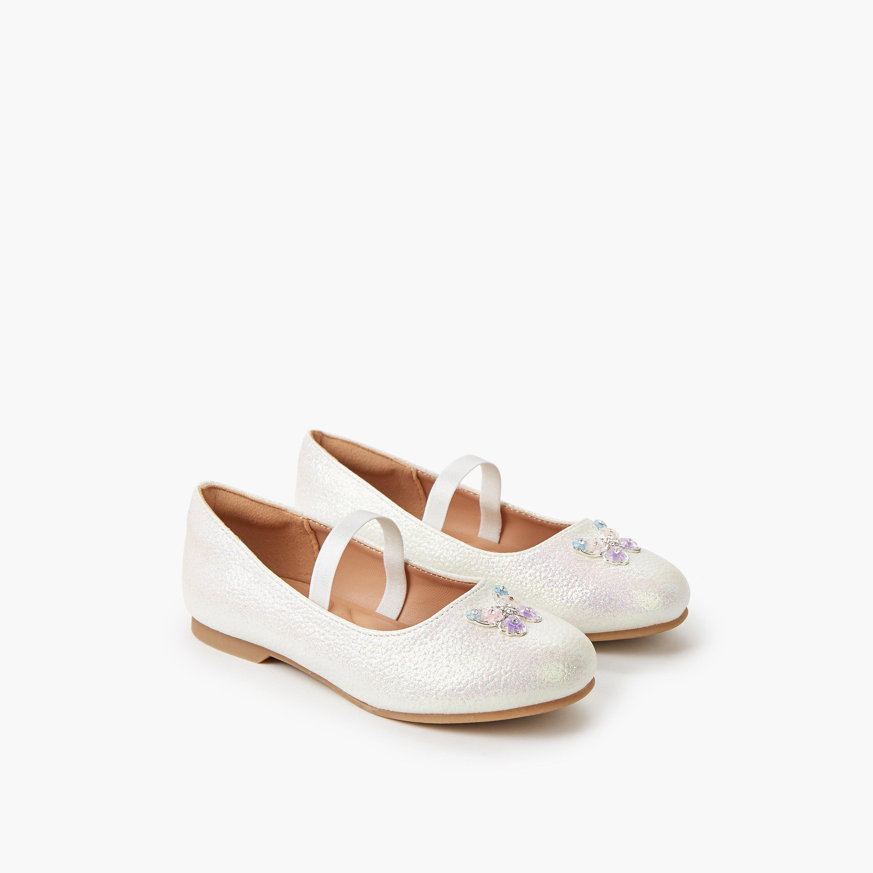 Juniors Girls Slip-On Ballerina Shoes-girls-shoes-ballerinas-image-1