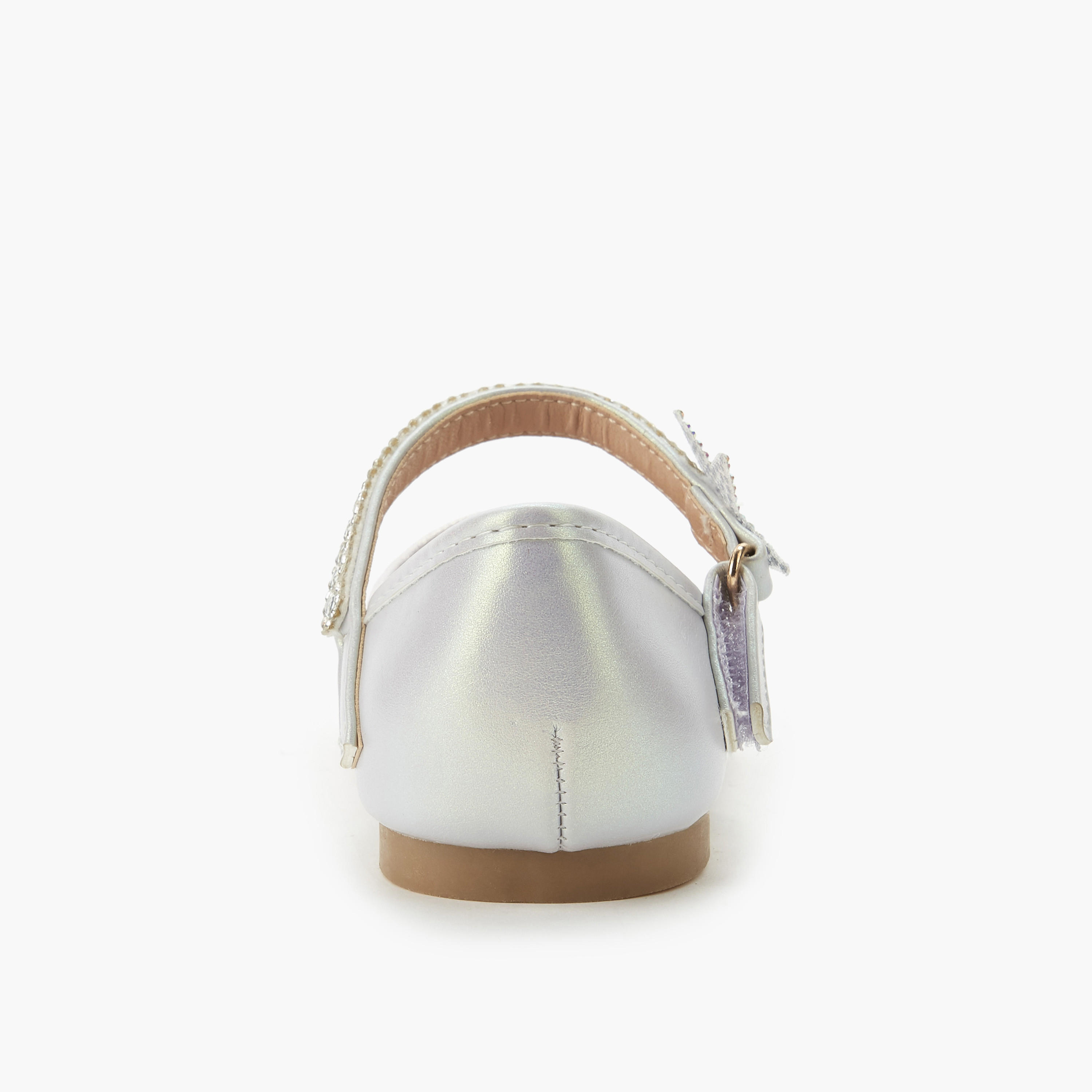 Juniors Girls Hook and Loop Ballerina Shoes-girls-shoes-ballerinas-image-4