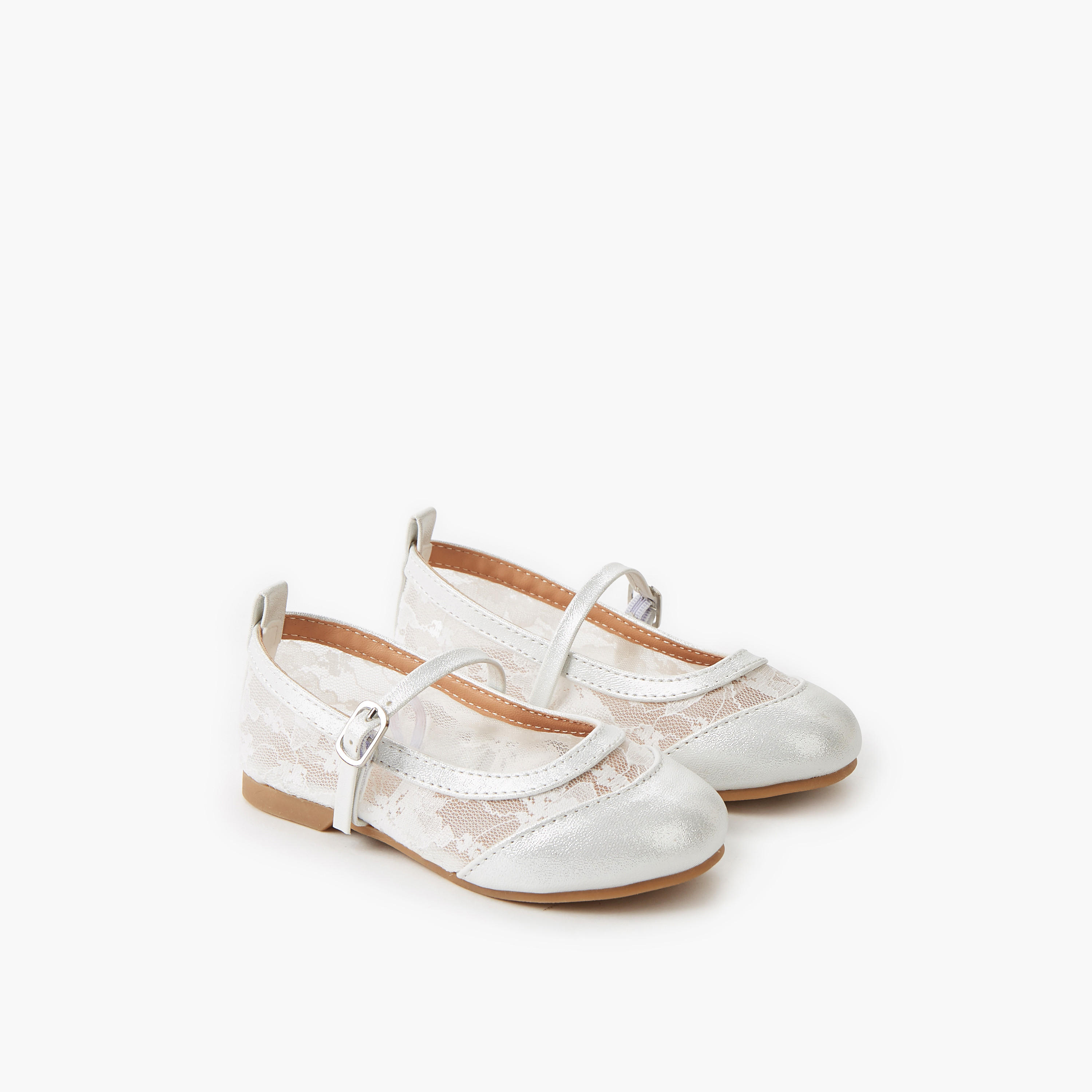 حذاء باليرينا بإبزيم إغلاق للبنات من جونيورز-girls-shoes-maryjanes-image-1