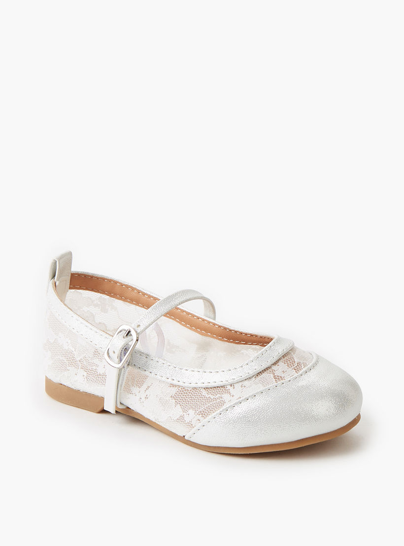 حذاء باليرينا بإبزيم إغلاق للبنات من جونيورز-girls-shoes-maryjanes-image-2