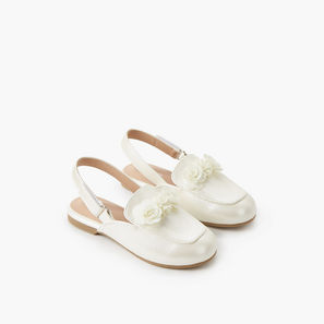 Juniors Girls Hook & Loop Shoes-girls-shoes-ballerinas-image-1