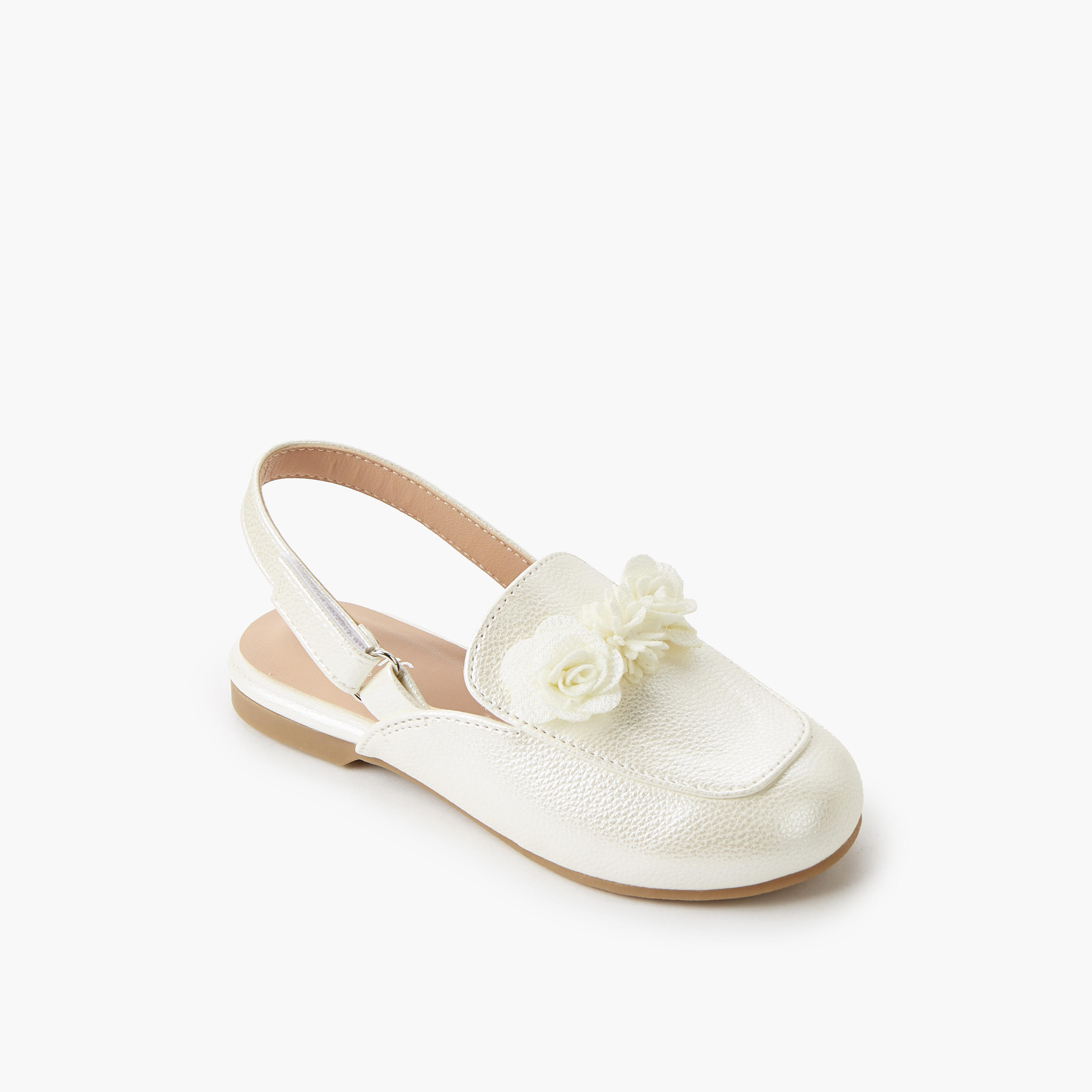 حذاء بشريط إغلاق لاصق للبنات من جونيورز-girls-shoes-ballerinas-image-2
