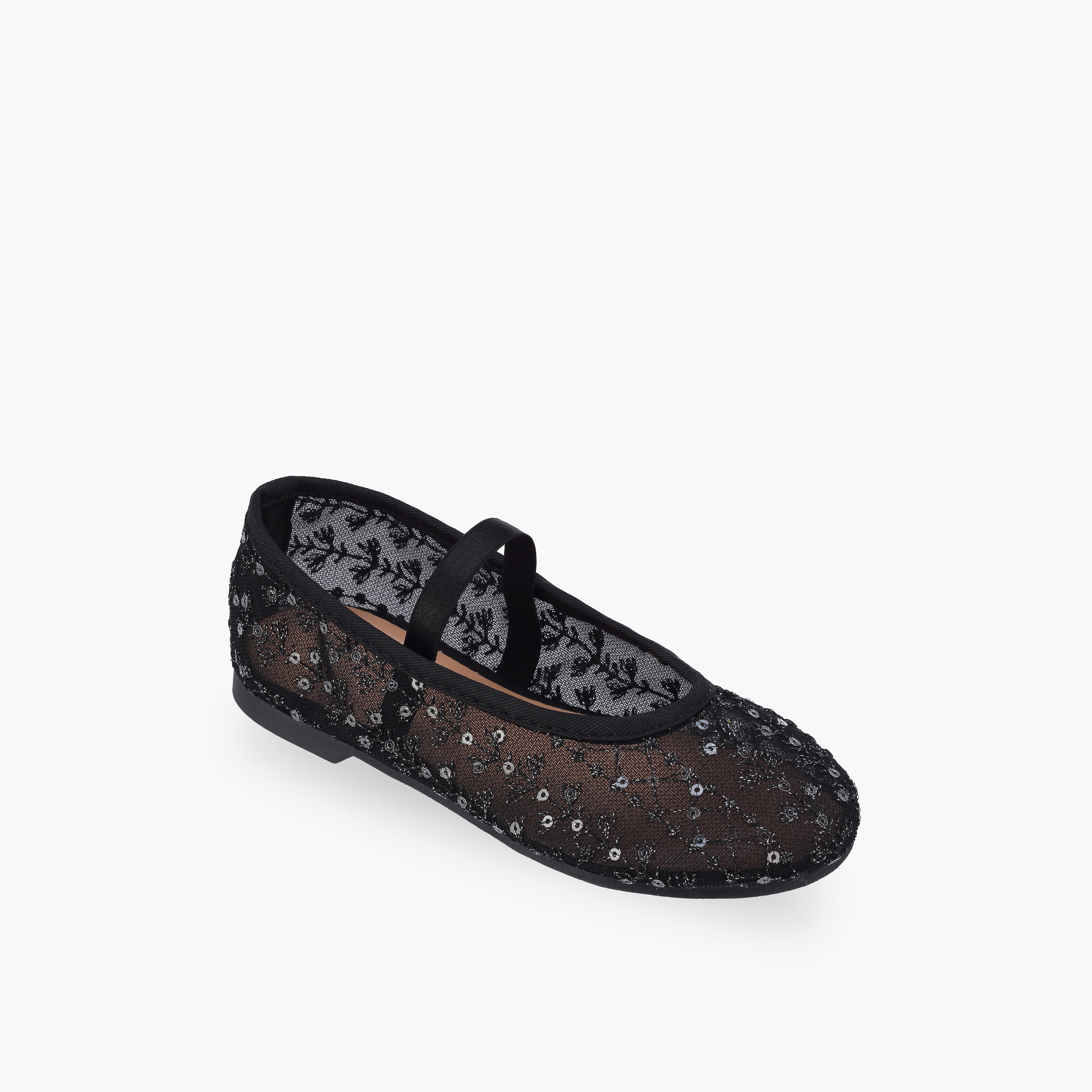 Juniors Girls Elasticated Strap Ballerina Shoes-girls-shoes-ballerinas-image-2