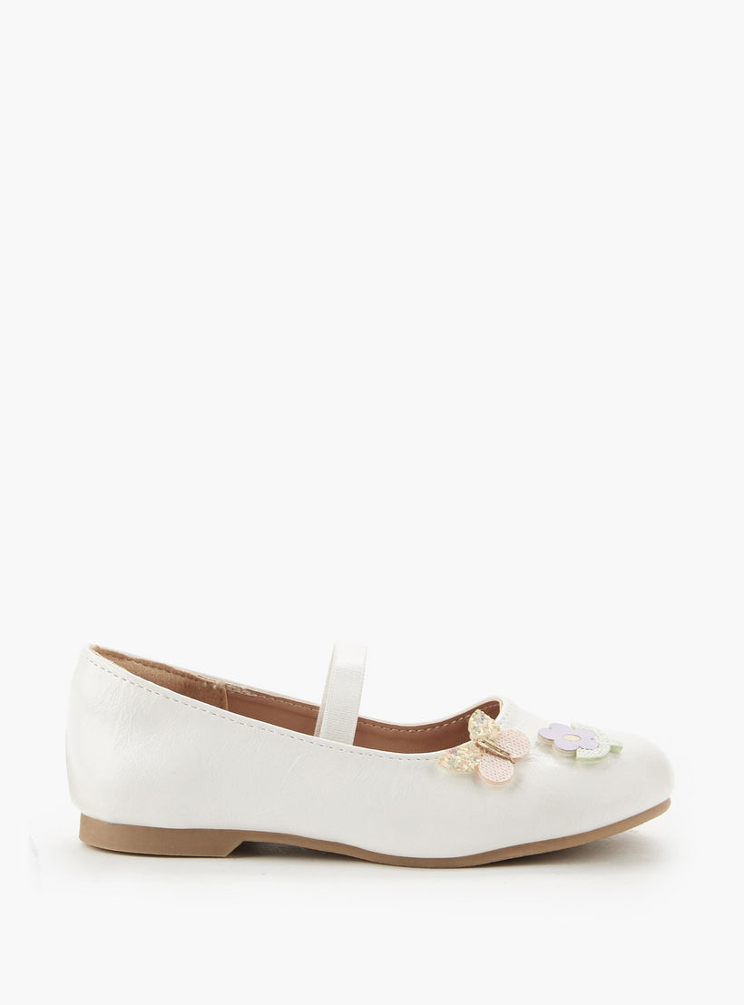 حذاء باليرينا بزينة زهور للبنات من جونيورز-girls-shoes-ballerinas-image-2