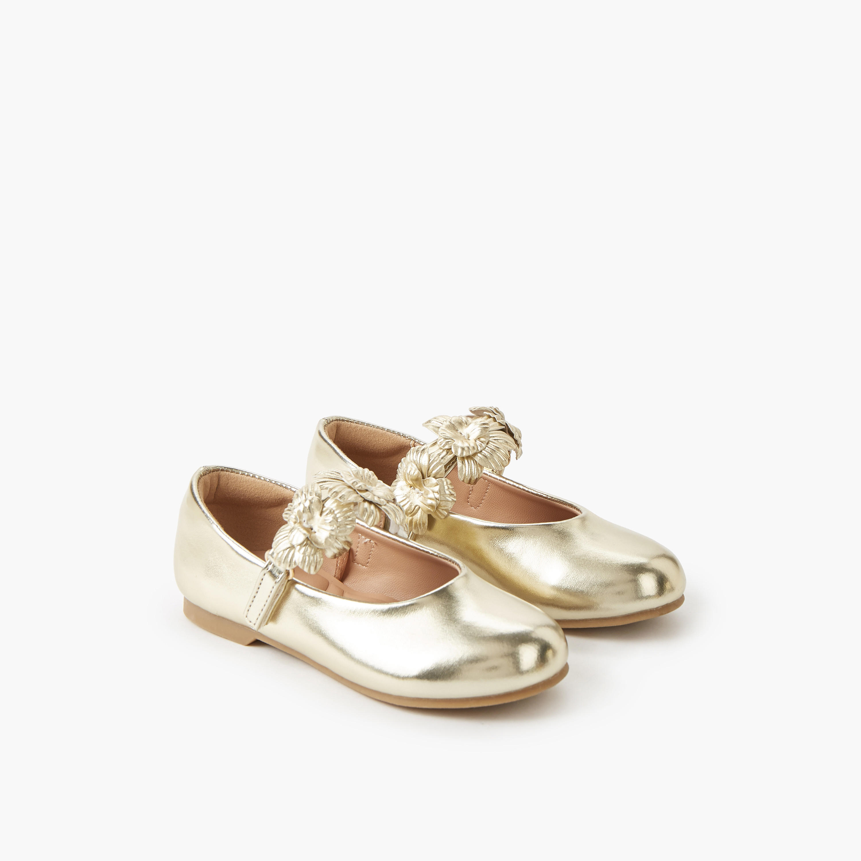 Juniors Girls Hook & Loop Ballerina Shoes-girls-shoes-maryjanes-image-1