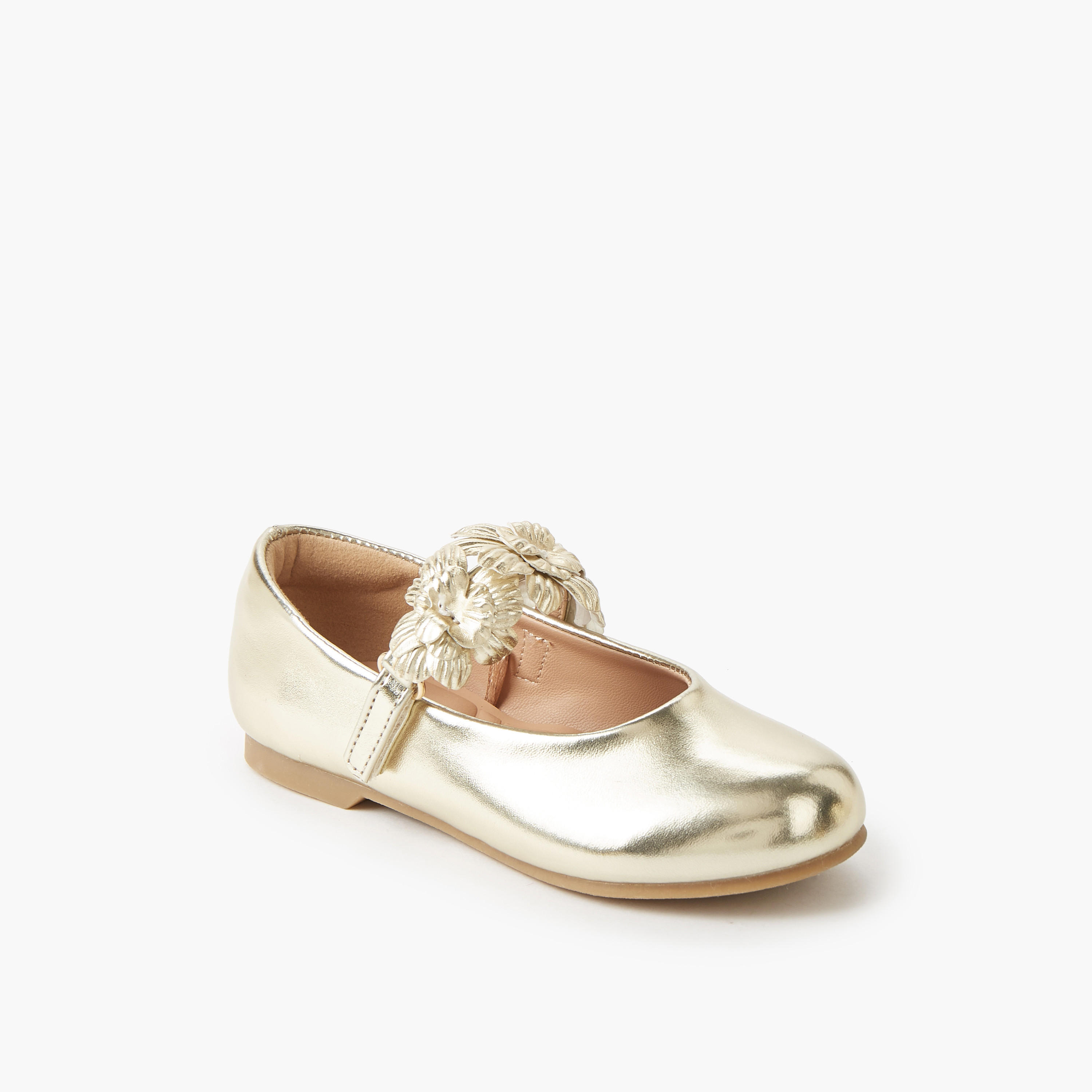 Juniors Girls Hook & Loop Ballerina Shoes-girls-shoes-maryjanes-image-2