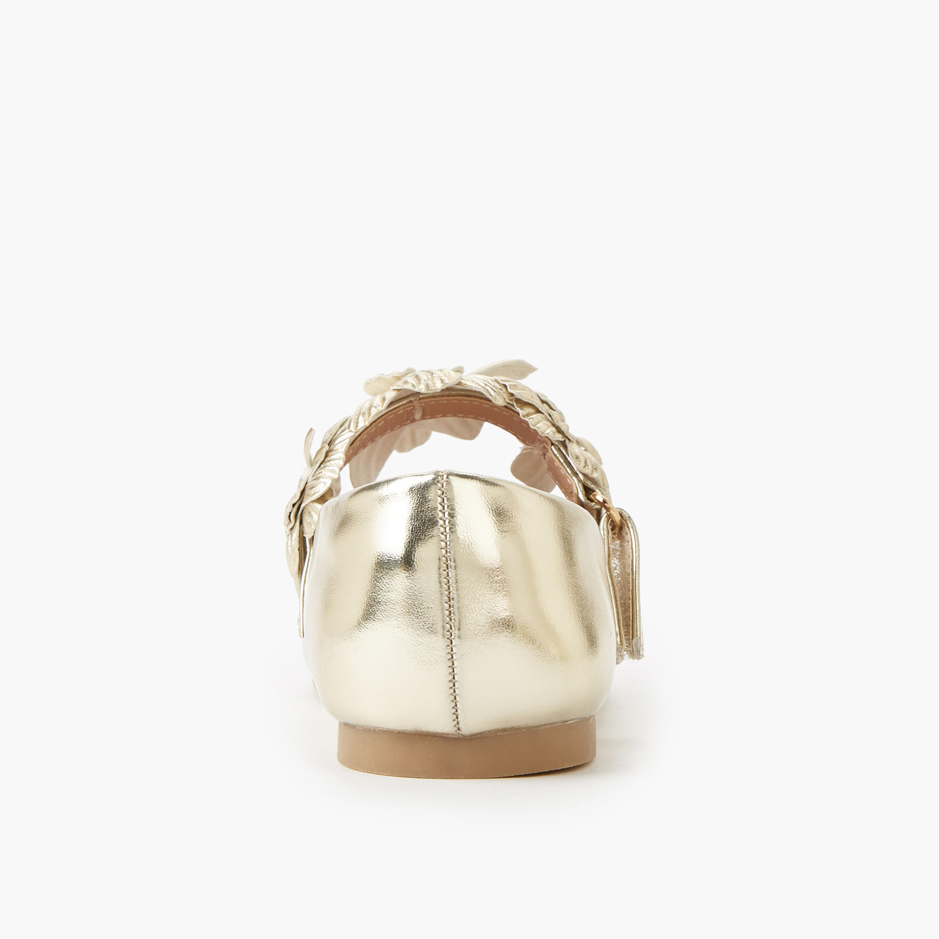Juniors Girls Hook & Loop Ballerina Shoes-girls-shoes-maryjanes-image-4