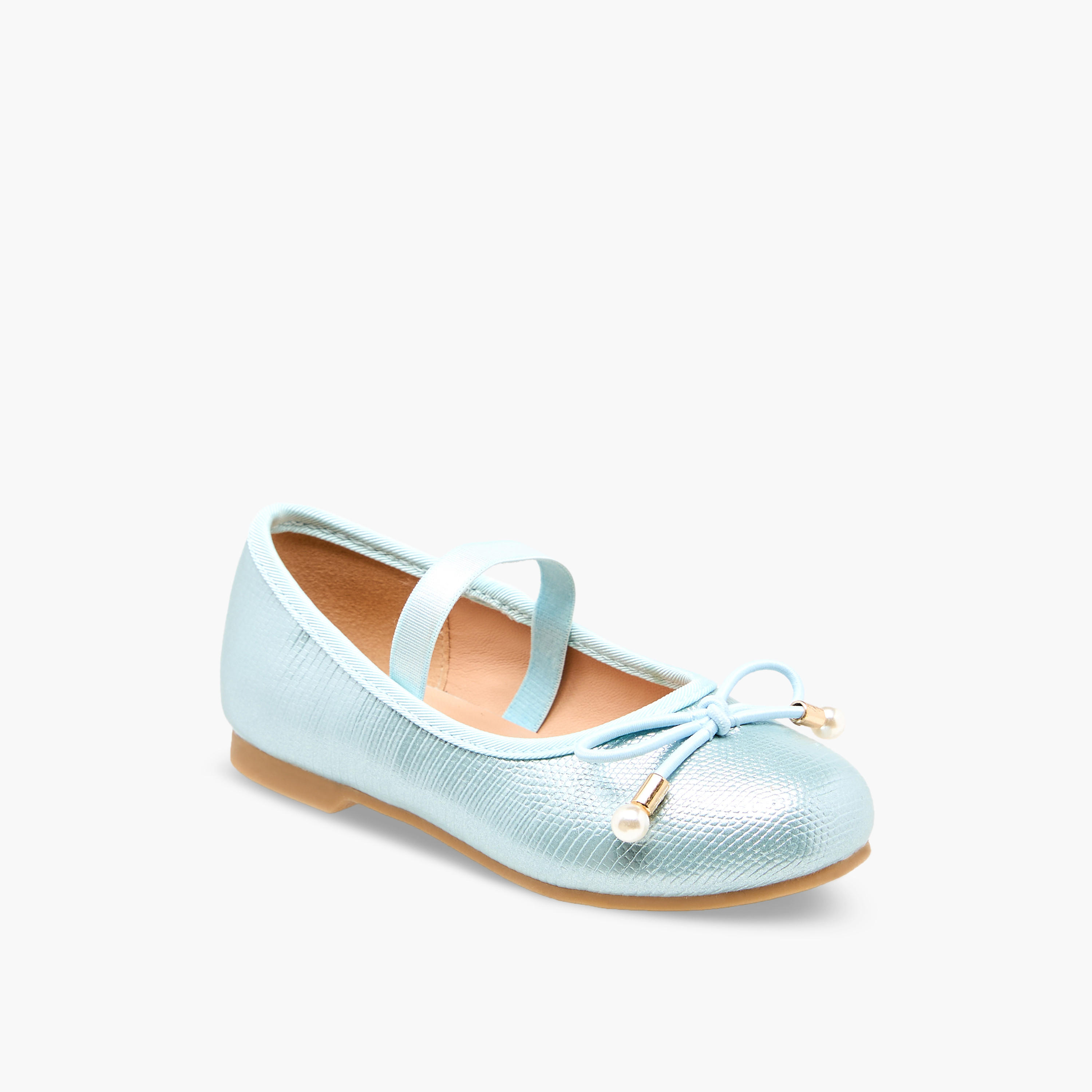 Juniors Girls Bow Detail Ballerina Shoes-girls-shoes-ballerinas-image-2