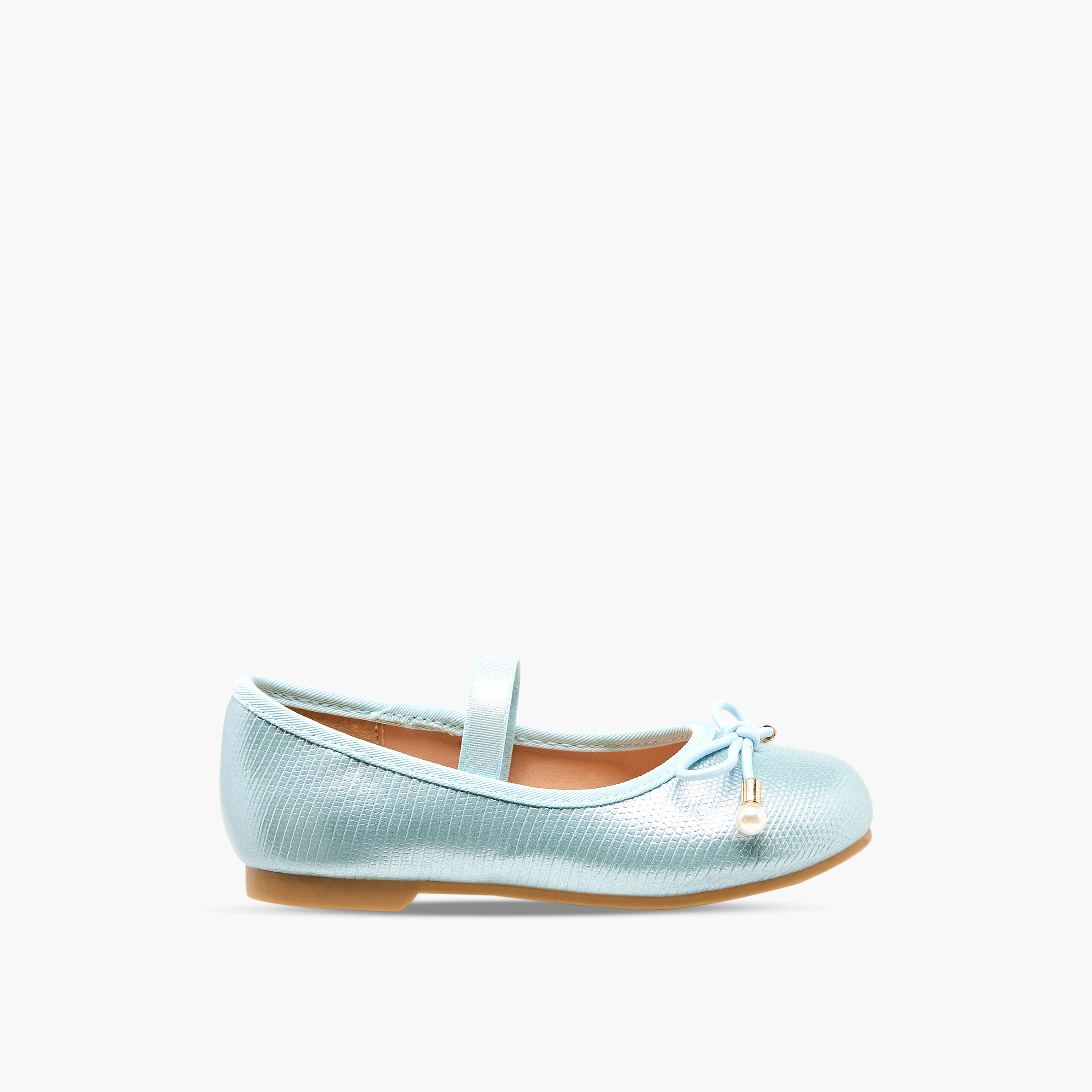 Juniors Girls Bow Detail Ballerina Shoes-girls-shoes-ballerinas-image-3