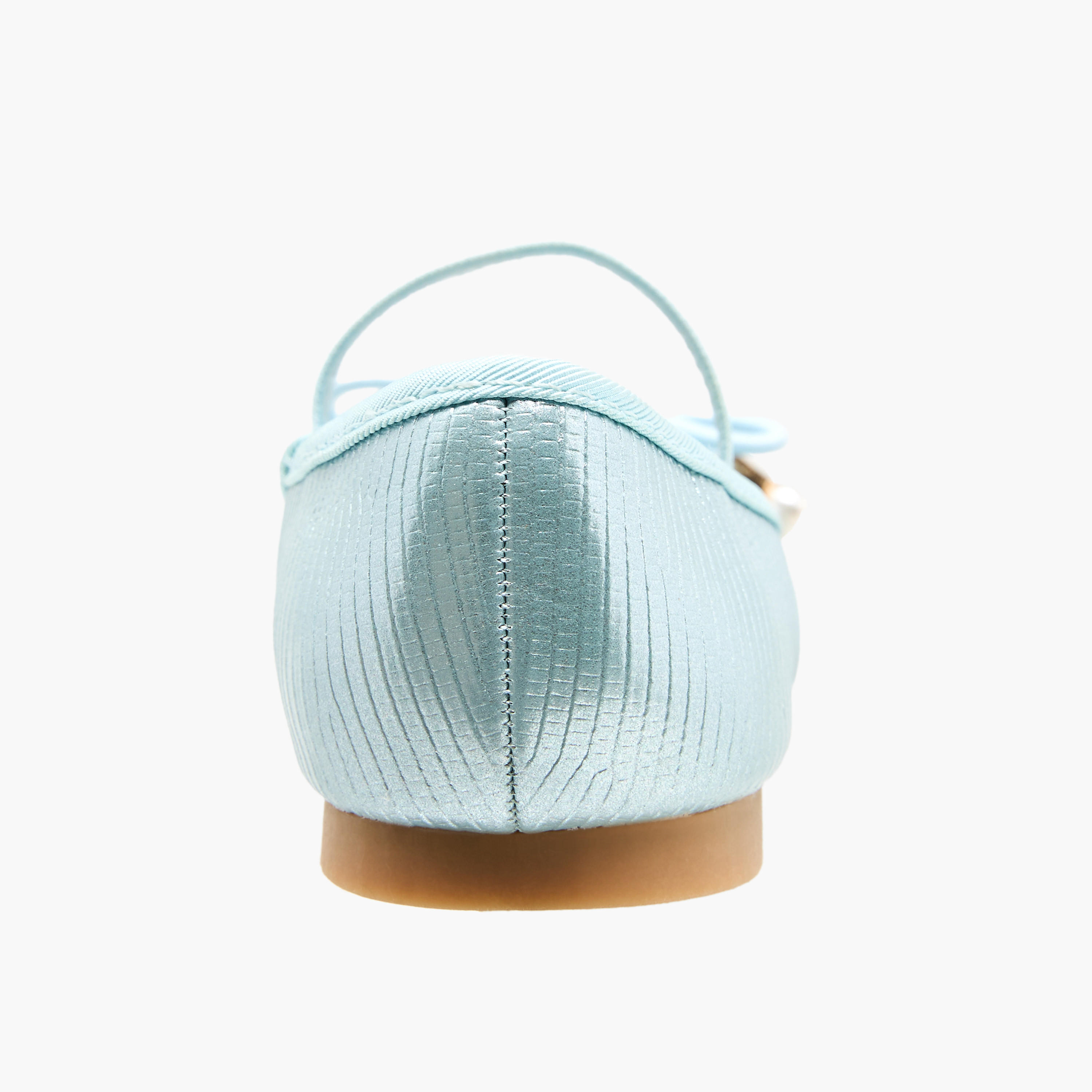 Juniors Girls Bow Detail Ballerina Shoes-girls-shoes-ballerinas-image-4