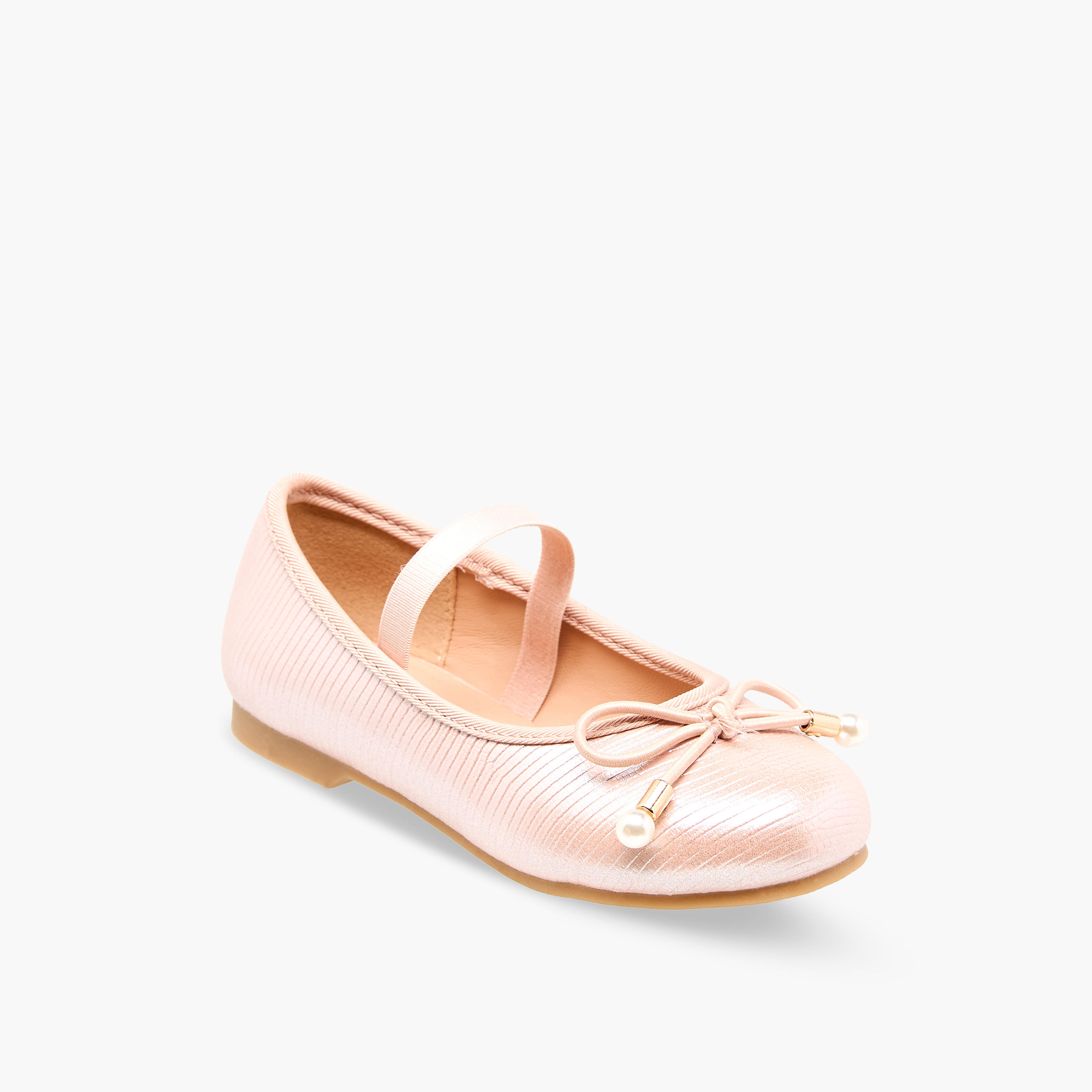 Juniors Girls Bow Detail Ballerina Shoes-girls-shoes-ballerinas-image-2