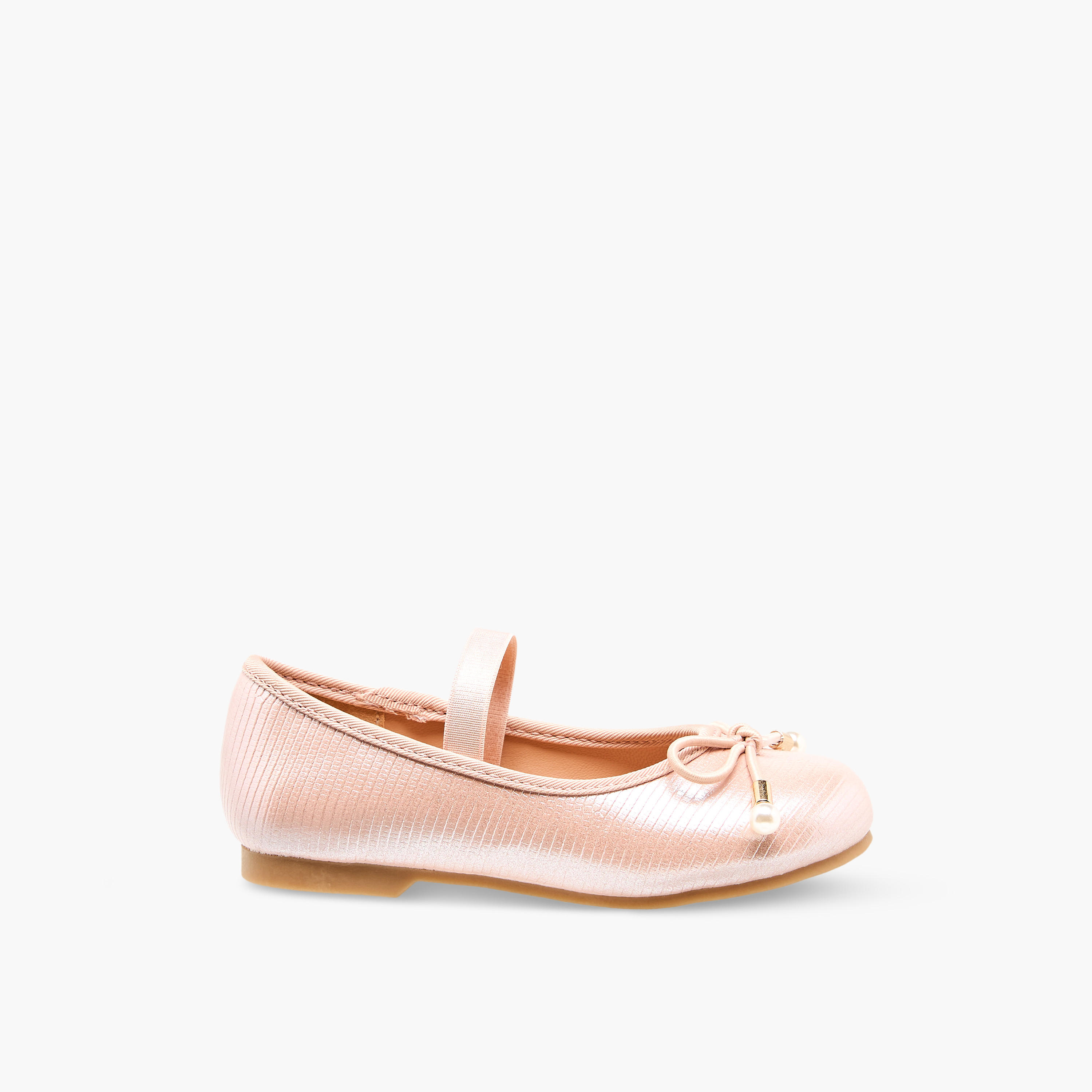 Juniors Girls Bow Detail Ballerina Shoes-girls-shoes-ballerinas-image-3