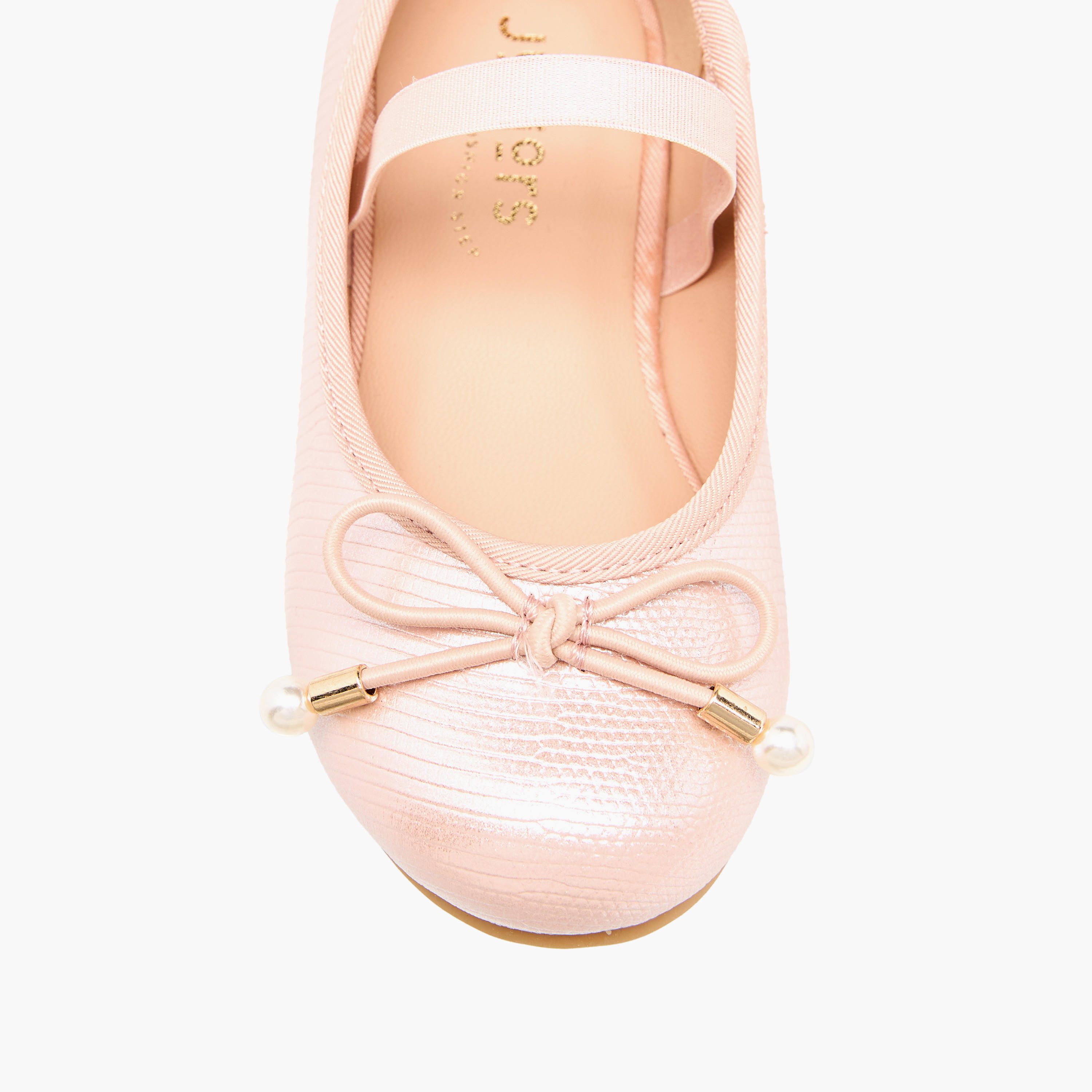 Juniors Girls Bow Detail Ballerina Shoes-girls-shoes-ballerinas-image-4