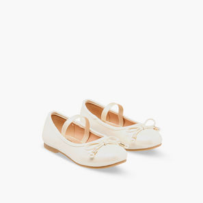 Juniors Girls Bow Detail Ballerina Shoes-girls-shoes-ballerinas-image-1