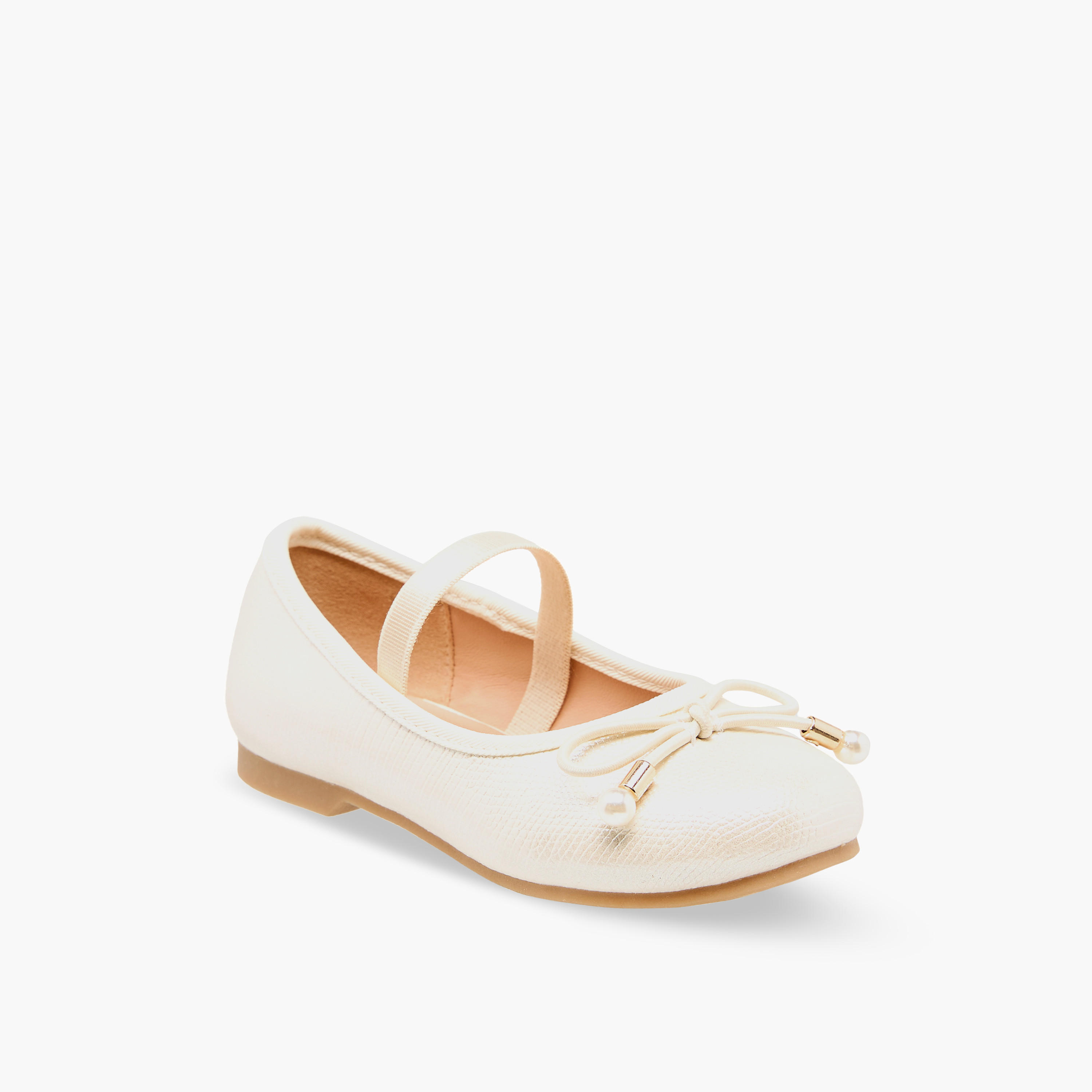 Juniors Girls Bow Detail Ballerina Shoes-girls-shoes-ballerinas-image-2