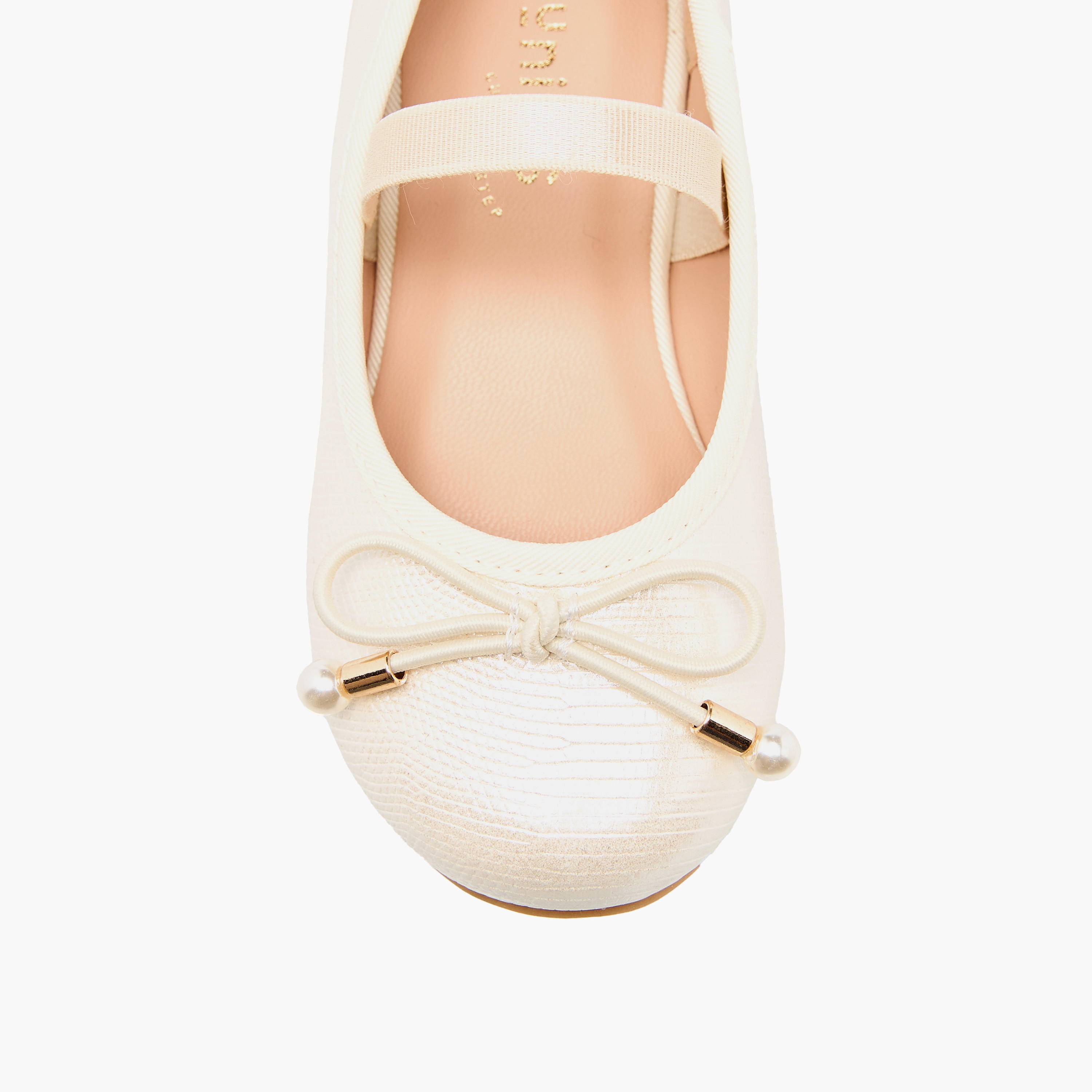 Juniors Girls Bow Detail Ballerina Shoes-girls-shoes-ballerinas-image-4