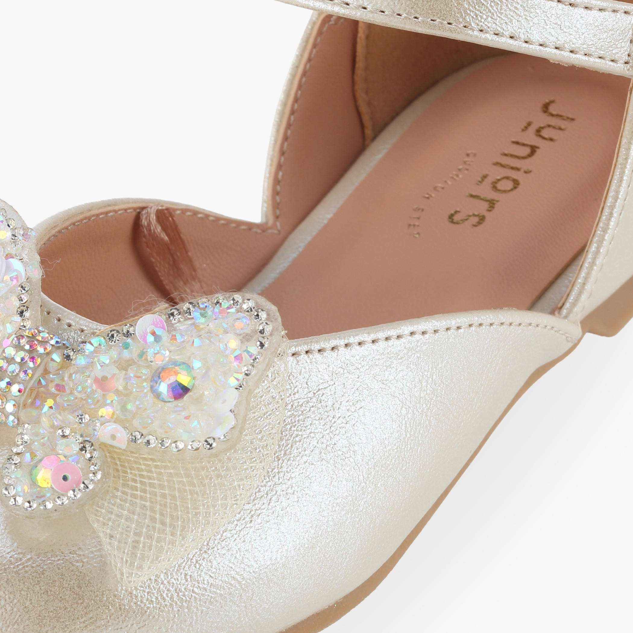 Juniors Girls Butterfly Embellished Mary Jane Shoes-girls-shoes-ballerinas-image-6