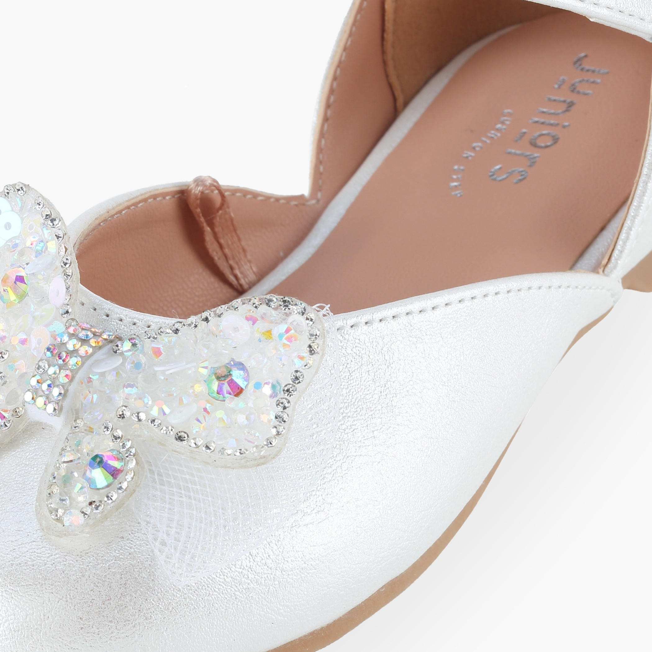 Juniors Girls Butterfly Embellished Mary Jane Shoes-girls-shoes-ballerinas-image-6