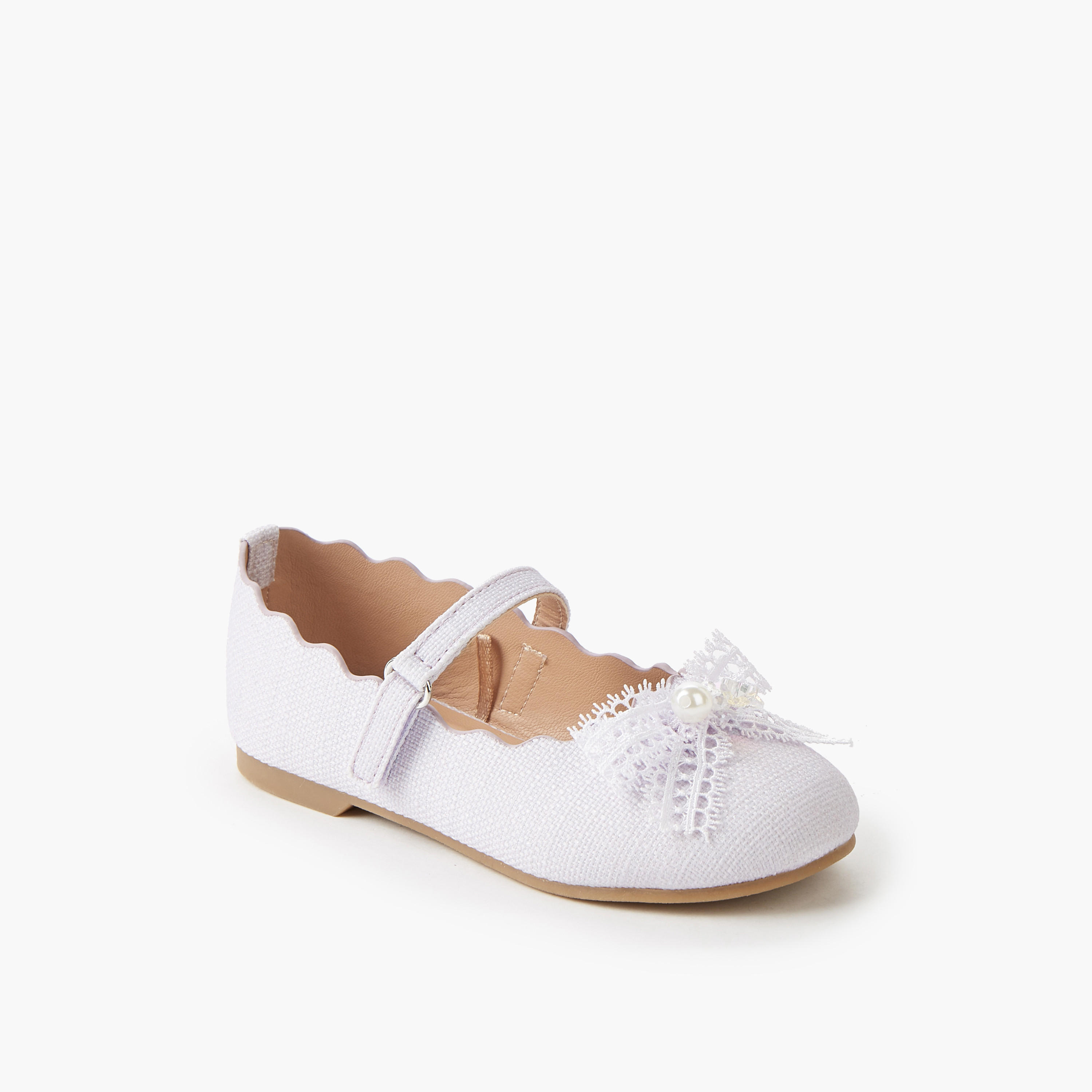 Juniors Girls Hook & Loop Ballerina Shoes-girls-shoes-maryjanes-image-2