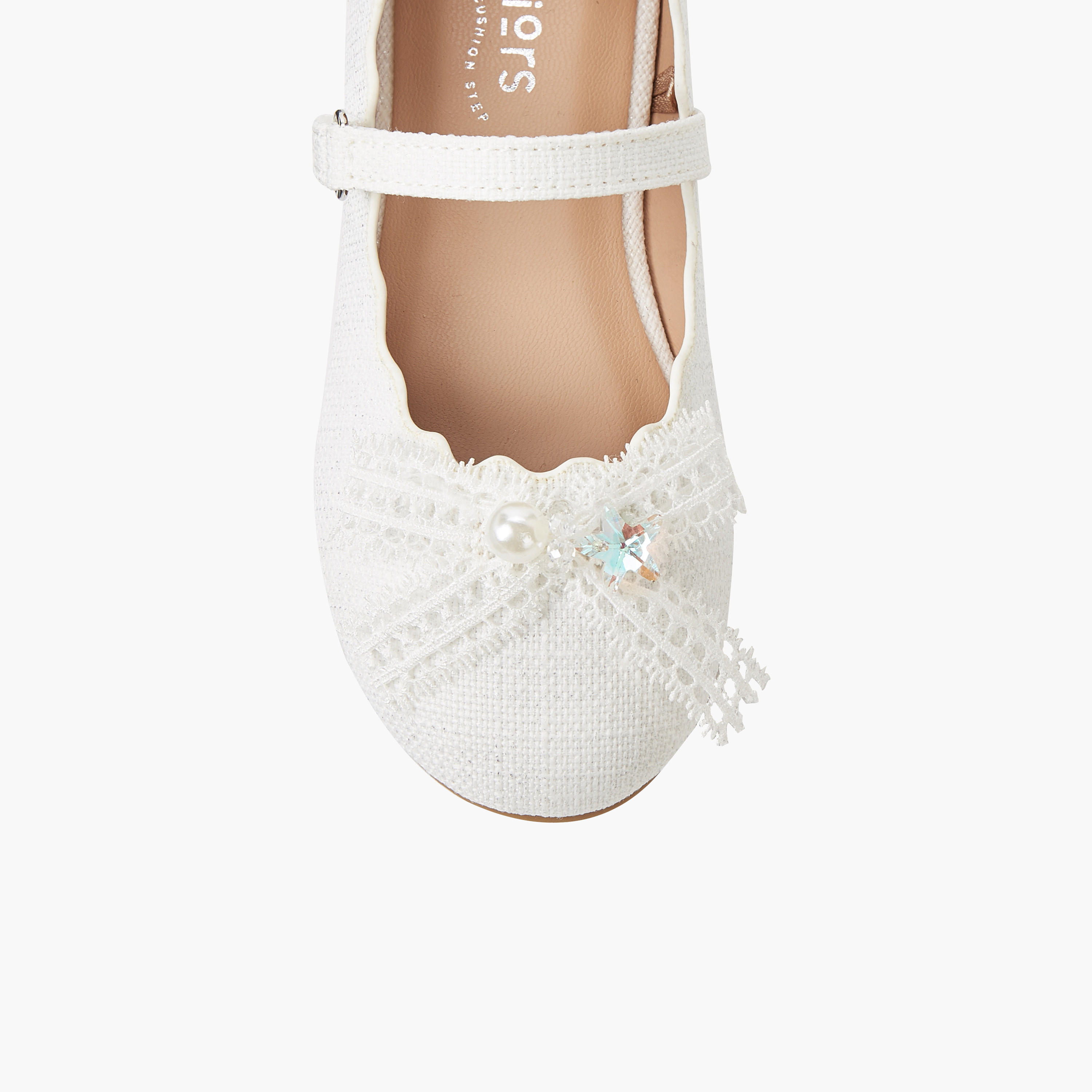 حذاء باليرينا بشريط إغلاق لاصق للبنات من جونيورز-girls-shoes-maryjanes-image-5