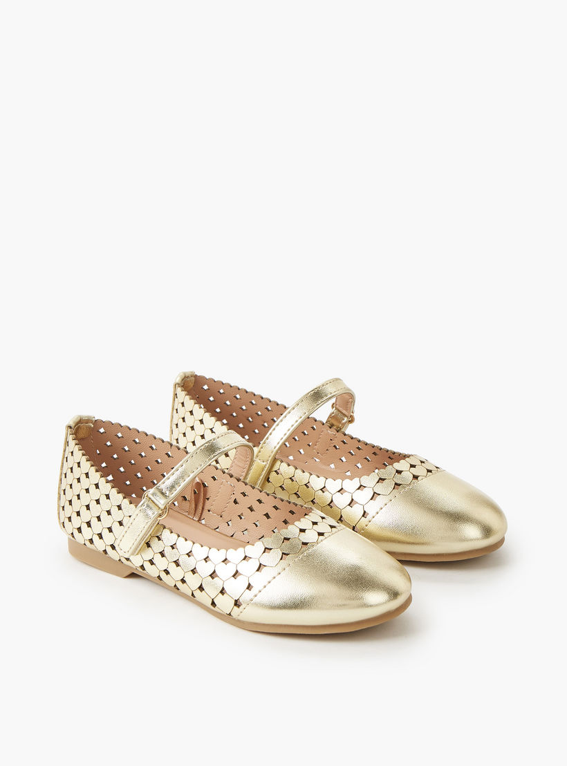Juniors Girls Hook and Loop Ballerina Shoes-girls-shoes-maryjanes-image-1