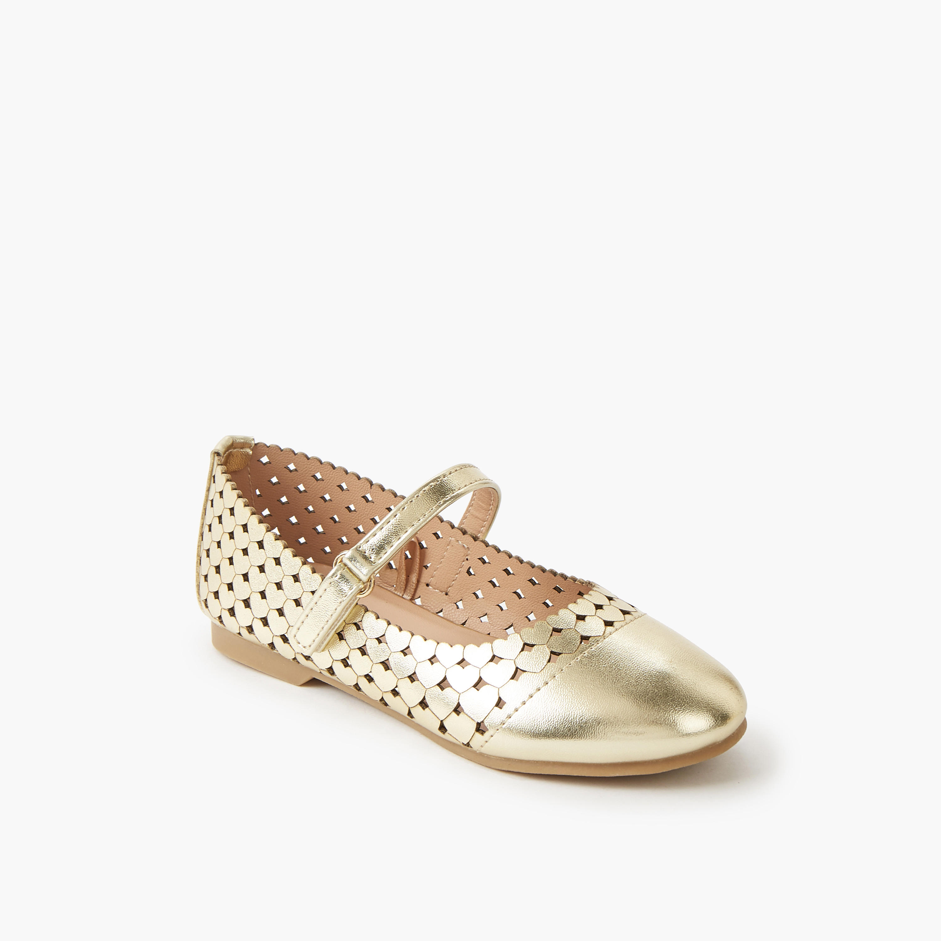Juniors Girls Hook and Loop Ballerina Shoes-girls-shoes-maryjanes-image-2