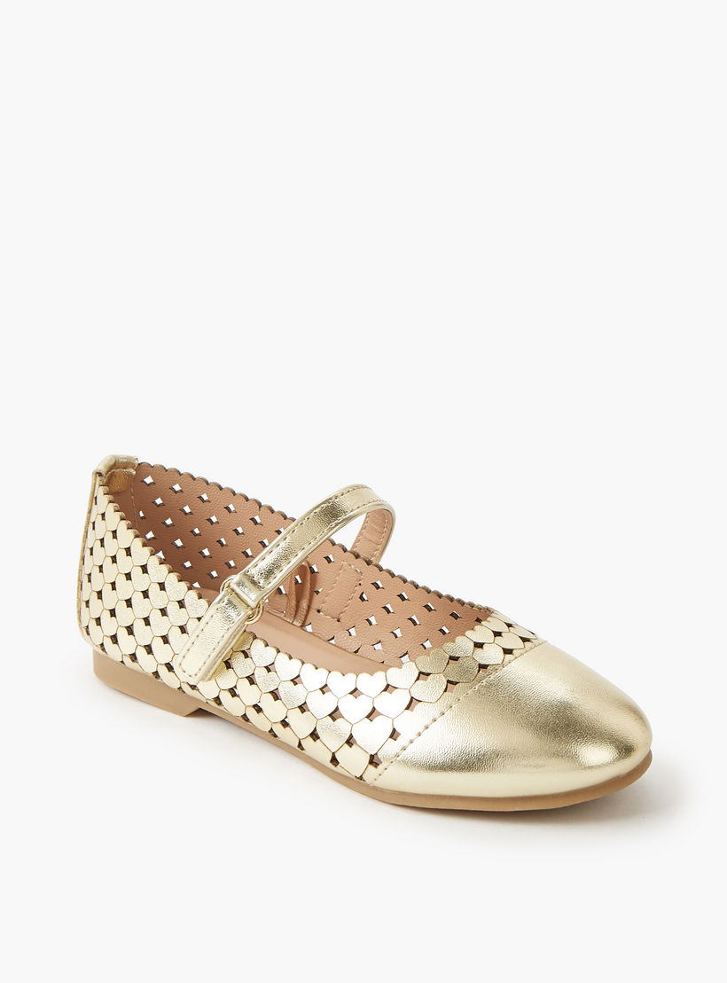 Juniors Girls Hook and Loop Ballerina Shoes-girls-shoes-maryjanes-image-2